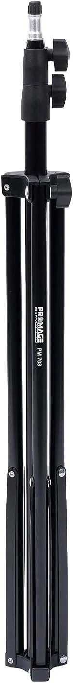 پایه نور پرومِیج PM-703 به همراه کیف، پایه نور 280 سانتی‌متری برای نورپردازی عکاسی و فیلمبرداری، مناسب برای نور استودیویی یانگنو، فلاش استودیویی گودکس و نور و فلاش استودیویی آپرچر