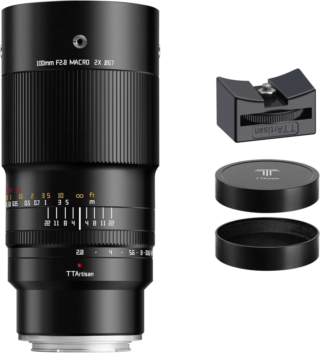 لنز دوربین فول فریم ماکرو 100mm F2.8 2X TTArtisan سازگار با دوربین های بدون آینه E-Mount a7 a7II a7III a7R a7RII a7RIII a7RIV a7S a7SII a9 a7C