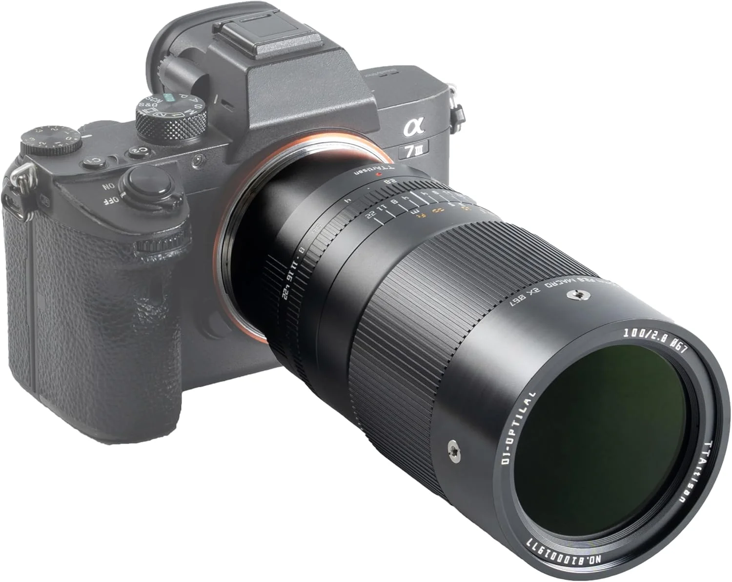لنز دوربین فول فریم ماکرو 100mm F2.8 2X TTArtisan سازگار با دوربین های بدون آینه E-Mount a7 a7II a7III a7R a7RII a7RIII a7RIV a7S a7SII a9 a7C