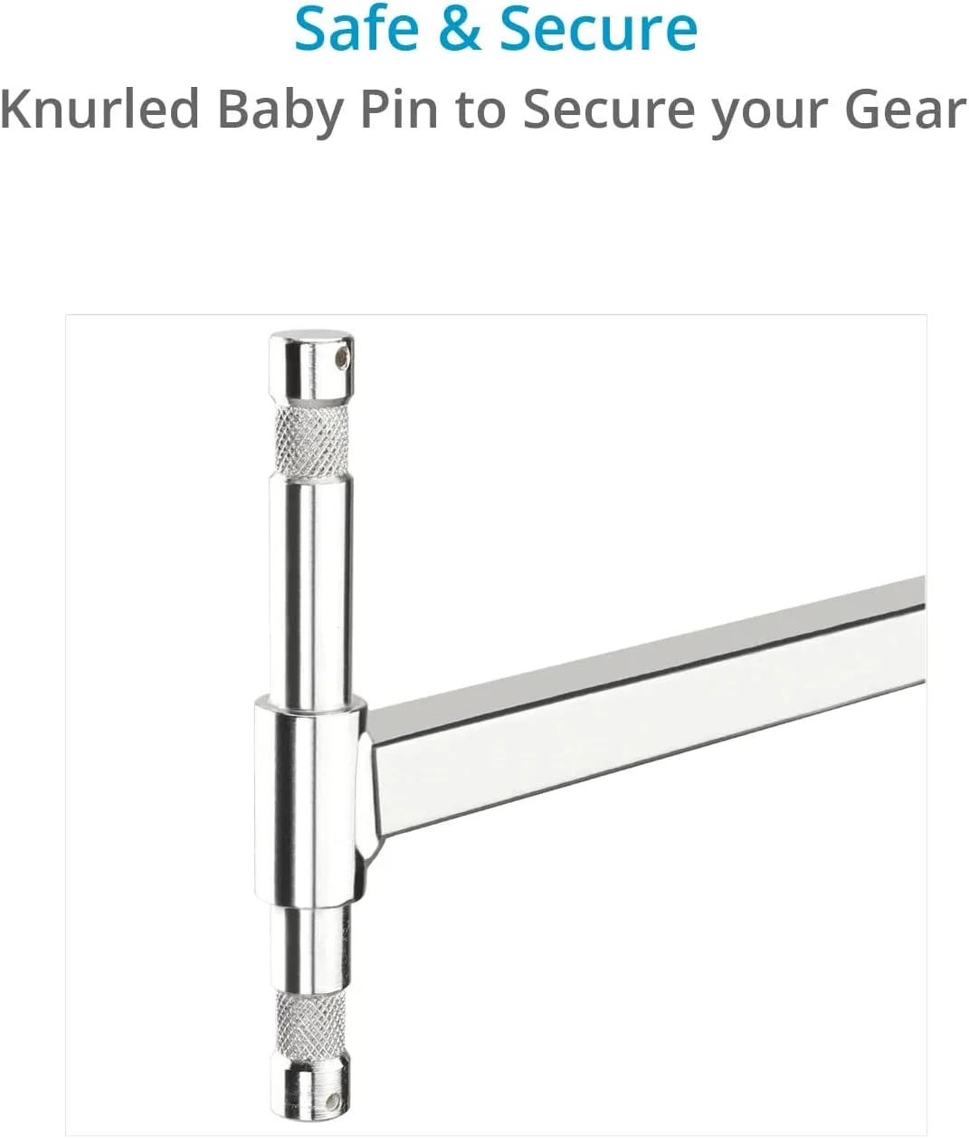 سر دوتایی PROAIM 5/8" - به سرعت چندین نور و لوازم جانبی خود را بر روی یک پایه C نصب کنید | حداکثر چهار نور و لوازم جانبی را روی یک پایه نور پین کودک نصب کنید (P-LNKB-DH)