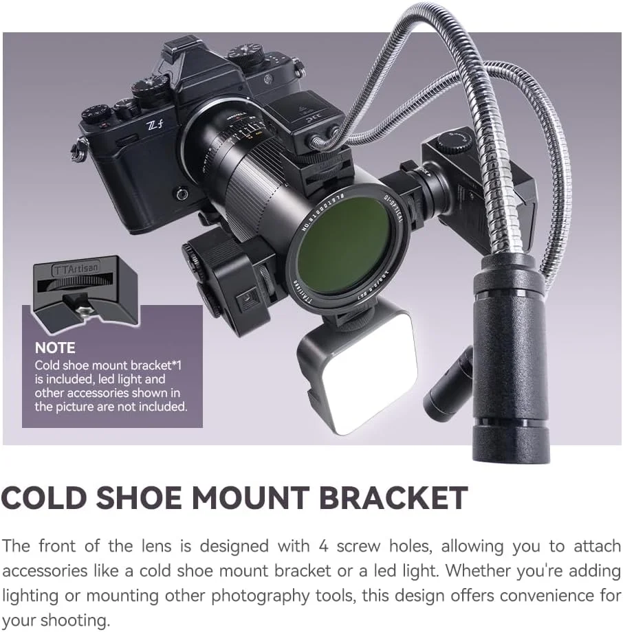 لنز ماکرو 100mm F2.8 با بدنه فلزی و مانت کفشک سرد TTArtisan سازگار با مانت Fujifilm X - مشکی لنز ماکرو 100mm F2.8 با بدنه فلزی و مانت کفشک سرد TTArtisan سازگار با مانت Fujifilm X - مشکی