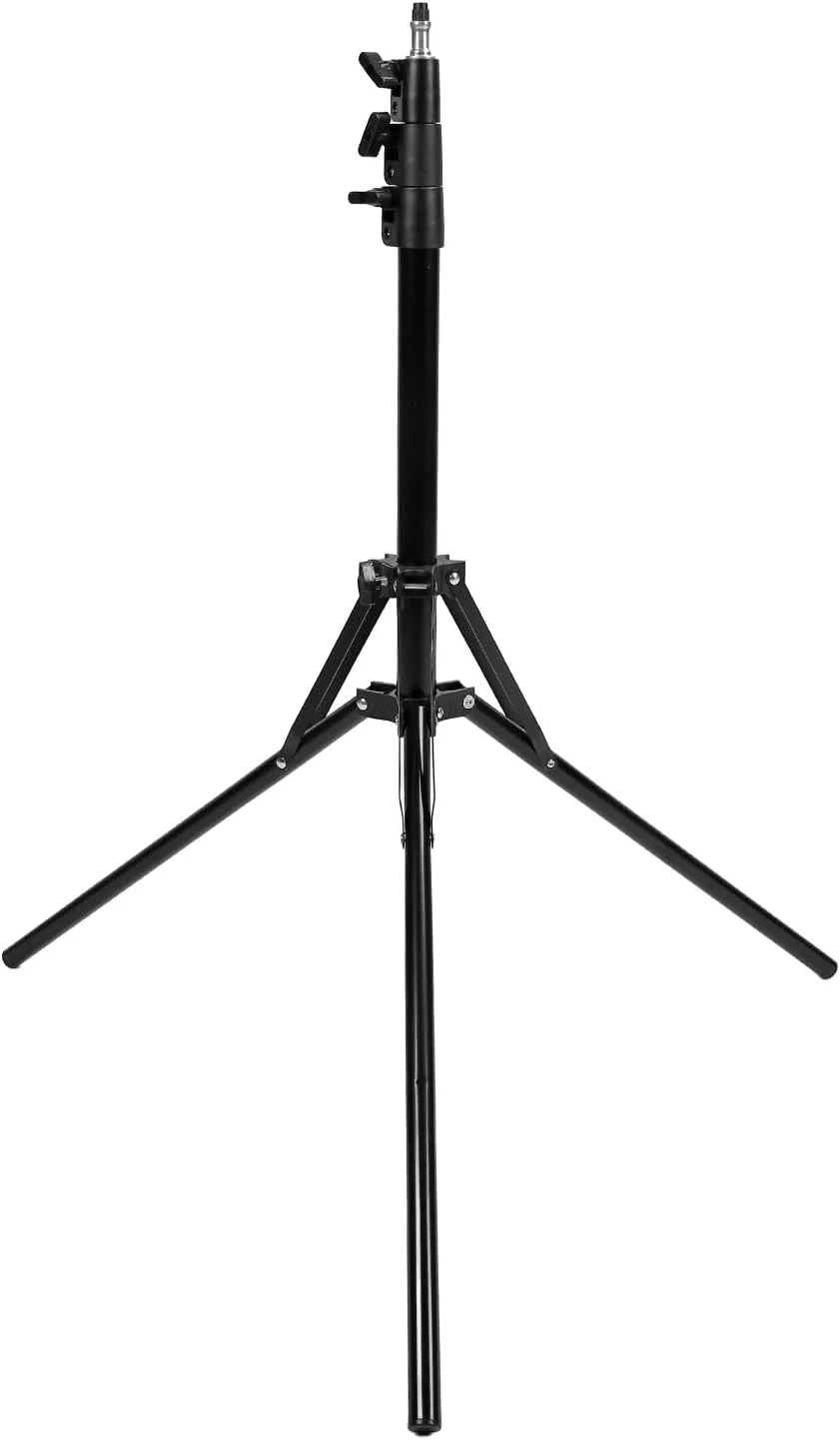 پایه سه پایه نورپردازی، پایه نور آلومینیومی تاشو معکوس ضخیم 2 متری، پایه سه پایه قابل حمل برای سافت باکس، فلاش، چراغ های LED و دوربین های عکاسی