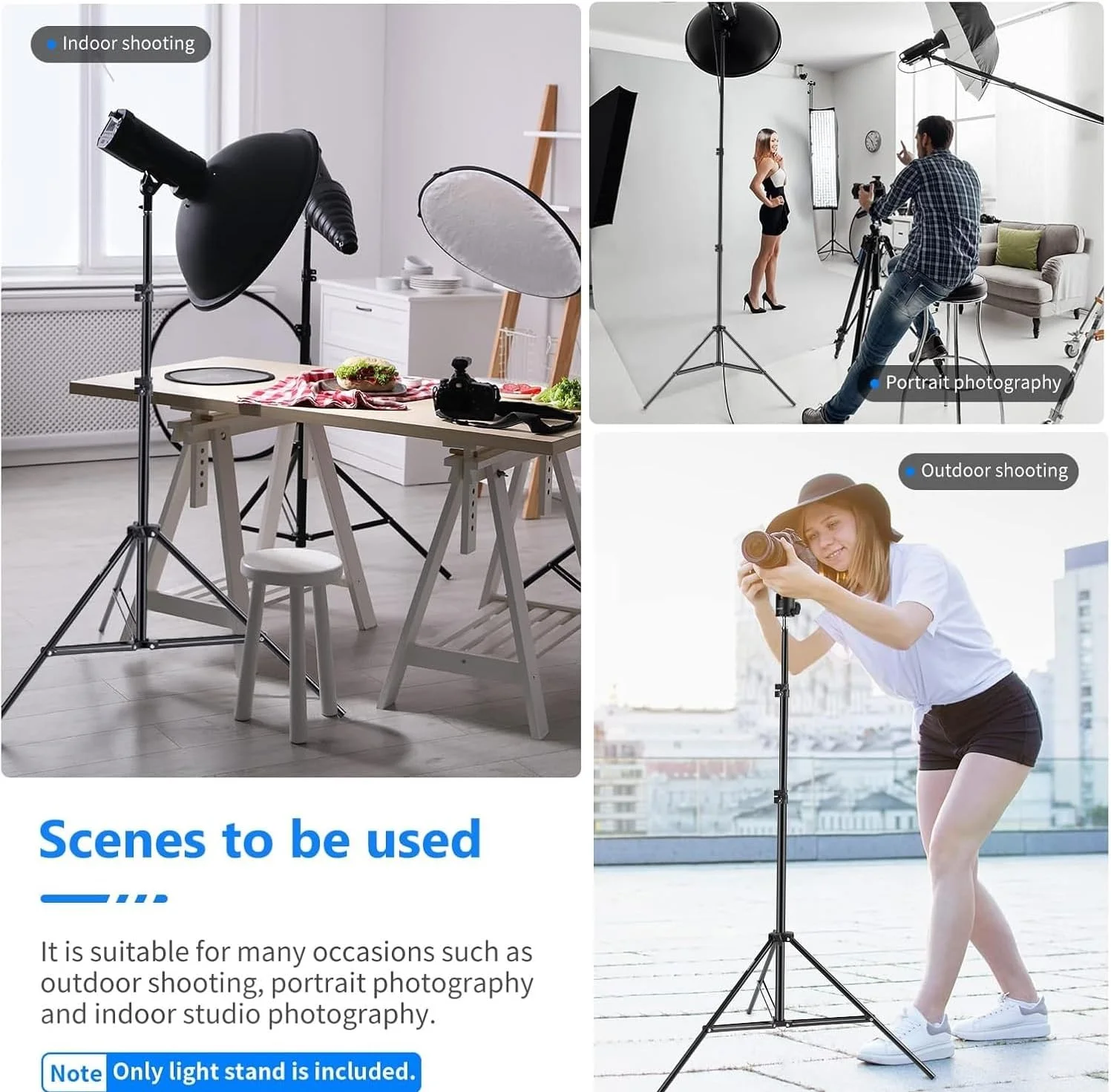 پایه نور عکاسی دابل بی 200 سانتی متری، سه پایه قابل تنظیم، آلیاژ آلومینیوم سنگین، تحمل وزن تا 8 کیلوگرم، مناسب برای سافت باکس، چتر، نور و رفلکتور، مشکی پایه نور عکاسی دابل بی 200 سانتی متری، سه پایه قابل تنظیم، آلیاژ آلومینیوم سنگین، تحمل وزن تا 8 کیلوگرم، مناسب برای سافت باکس، چتر، نور و رفلکتور، مشکی