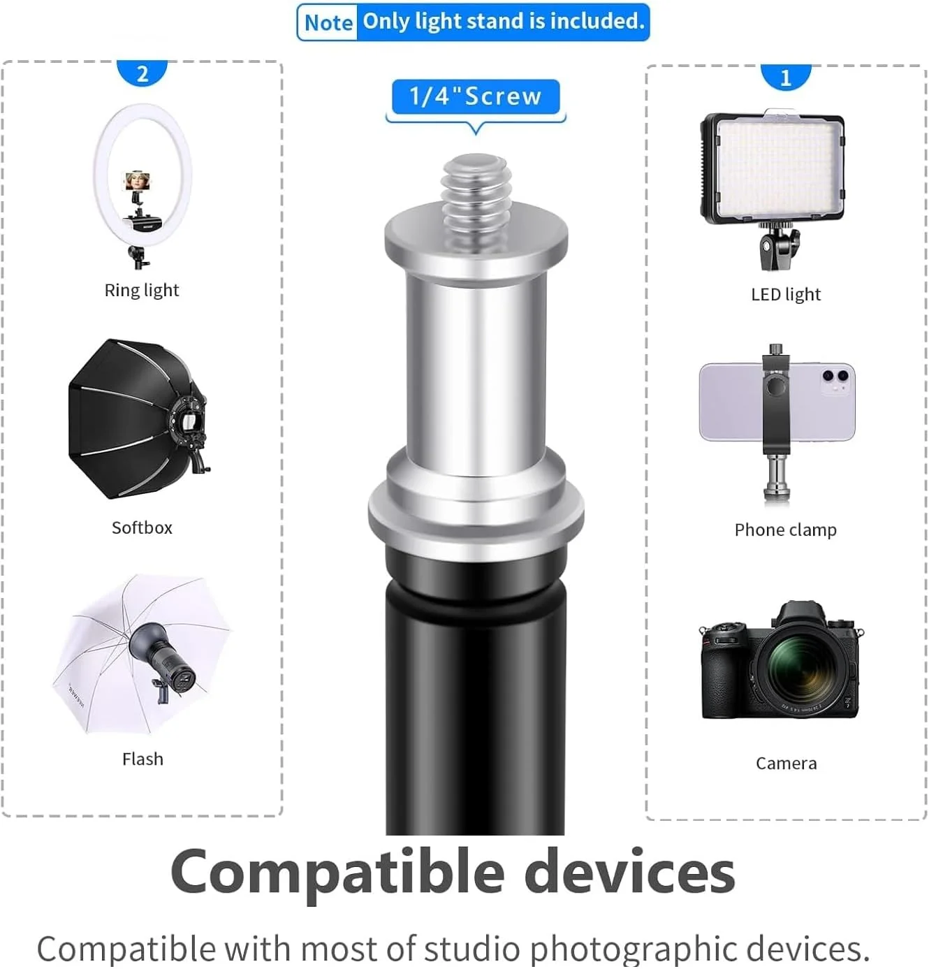 پایه نور عکاسی دابل بی 200 سانتی متری، سه پایه قابل تنظیم، آلیاژ آلومینیوم سنگین، تحمل وزن تا 8 کیلوگرم، مناسب برای سافت باکس، چتر، نور و رفلکتور، مشکی پایه نور عکاسی دابل بی 200 سانتی متری، سه پایه قابل تنظیم، آلیاژ آلومینیوم سنگین، تحمل وزن تا 8 کیلوگرم، مناسب برای سافت باکس، چتر، نور و رفلکتور، مشکی