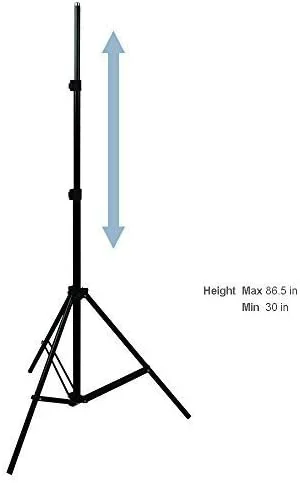 پایه بوم نور ال اس لیمو استودیو، 86 اینچ ارتفاع و 74.5 اینچ طول باز شده، AGG809