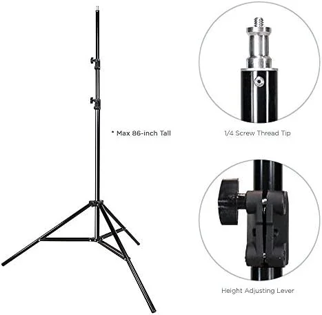 پایه بوم نور ال اس لیمو استودیو، 86 اینچ ارتفاع و 74.5 اینچ طول باز شده، AGG809