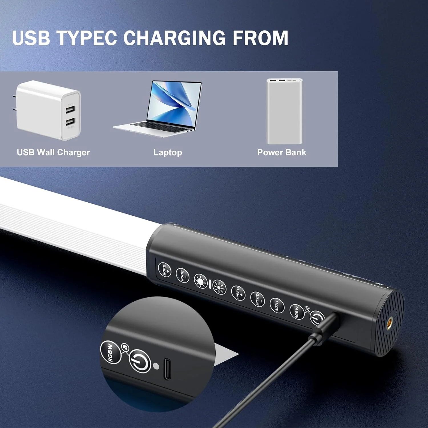 ست 4 عددی میله نور RGB با پایه نور، چراغ ویدئویی LED با باتری برای نورپردازی DJ، کلوپ رقص و نورپردازی عکاسی