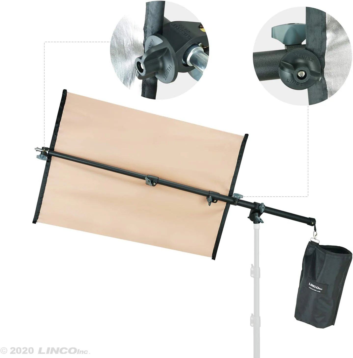 بازوی بوم نورپردازی استودیویی Linco Lincostore با گیره نگهدارنده رفلکتور و پنل رفلکتور 5 در 1 رنگی 20x28 اینچ (بدون پایه) بازوی بوم نورپردازی استودیویی Linco Lincostore با گیره نگهدارنده رفلکتور و پنل رفلکتور 5 در 1 رنگی 20x28 اینچ (بدون پایه)