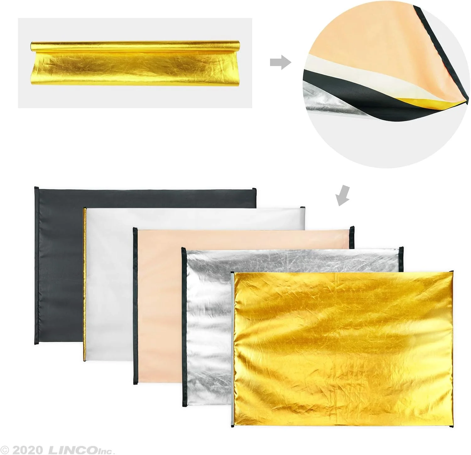بازوی بوم نورپردازی استودیویی Linco Lincostore با گیره نگهدارنده رفلکتور و پنل رفلکتور 5 در 1 رنگی 20x28 اینچ (بدون پایه) بازوی بوم نورپردازی استودیویی Linco Lincostore با گیره نگهدارنده رفلکتور و پنل رفلکتور 5 در 1 رنگی 20x28 اینچ (بدون پایه)