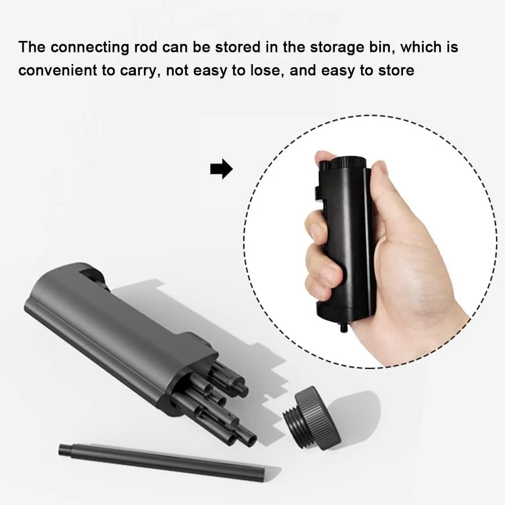 پایه چراغ تاشو آلیاژ آلومینیوم سبک وزن، قابل حمل در فضای باز، چند منظوره با سه پایه، لوازم جانبی کمپینگ، حالت های مونتاژ چندگانه، رابط استاندارد رزوه 1/4 اینچی، کاربردی