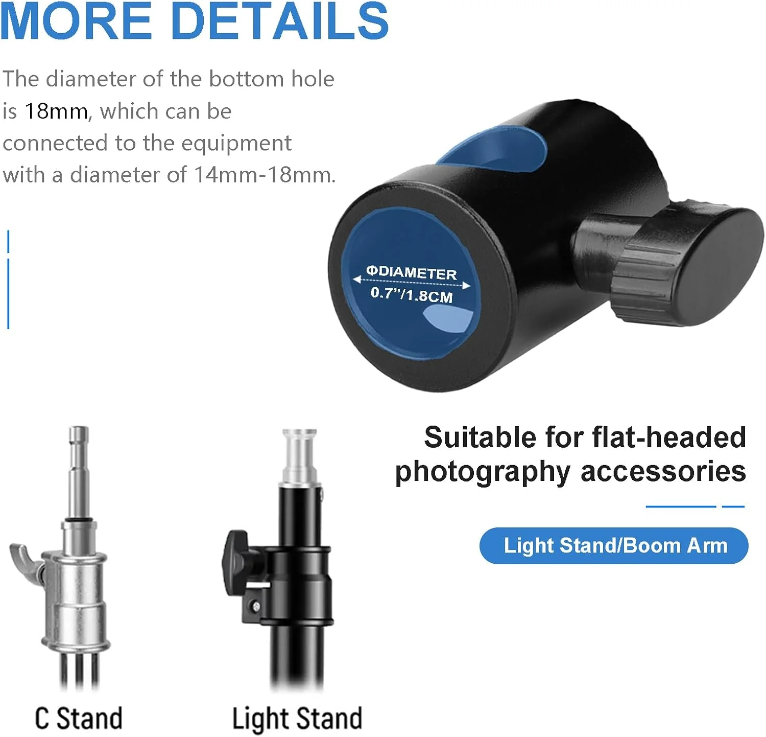 آداپتور اتصال پایه نور با پیچ 1/4 اینچی، آداپتور نوک پایه نور چند منظوره - مبدل آداپتور سریع برای پایه مانیتور استودیو، اتصال دوربین، پایه نور عکاسی استودیو آداپتور اتصال پایه نور با پیچ 1/4 اینچی، آداپتور نوک پایه نور چند منظوره - مبدل آداپتور سریع برای پایه مانیتور استودیو، اتصال دوربین، پایه نور عکاسی استودیو