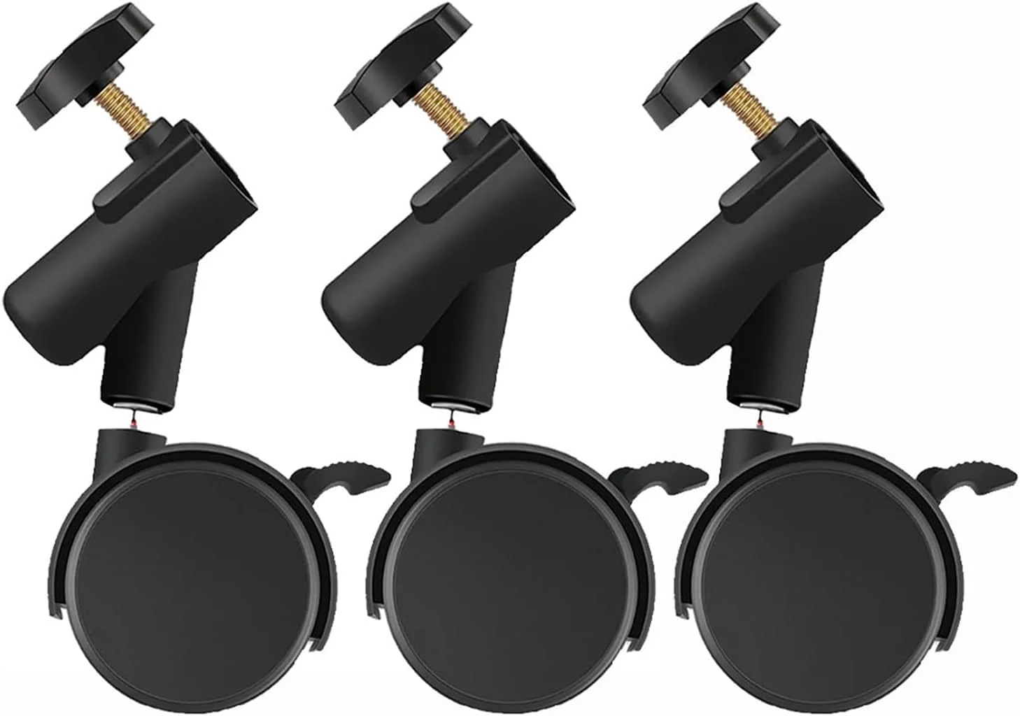 ست ۳ عددی چرخهای گردان انعطافپذیر Labymos با سوراخهای نصب ۱۶ میلیمتری برای پایههای نورپردازی عکاسی ست ۳ عددی چرخهای گردان انعطافپذیر Labymos با سوراخهای نصب ۱۶ میلیمتری برای پایههای نورپردازی عکاسی