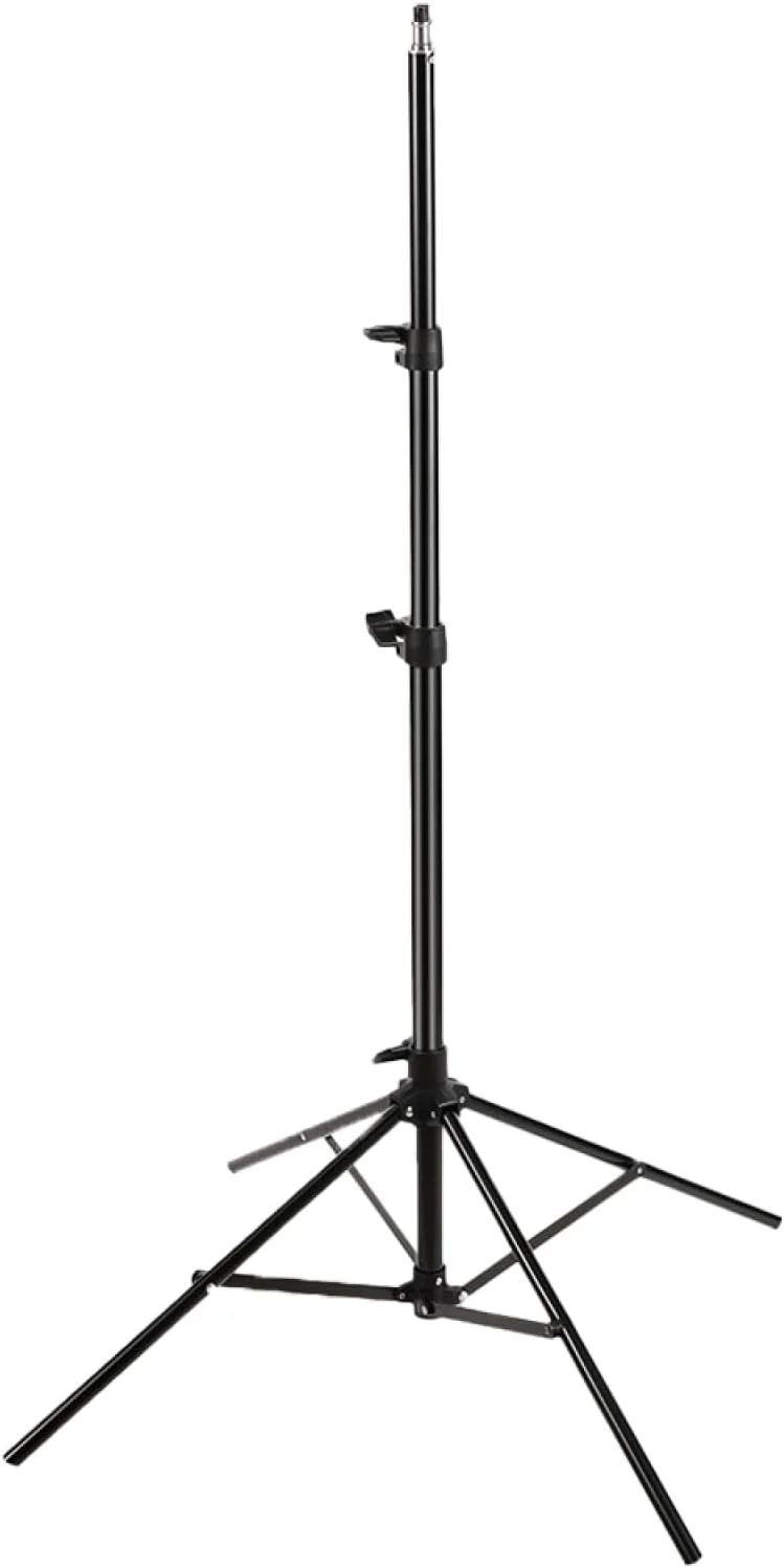 پایه نور فلزی چهار پایه لایموس 200 سانتی متری با پیچ 1/4 اینچی برای رفلکتور استودیویی، سافت باکس، نور ال ای دی و لوازم جانبی عکاسی پایه نور فلزی چهار پایه لایموس 200 سانتی متری با پیچ 1/4 اینچی برای رفلکتور استودیویی، سافت باکس، نور ال ای دی و لوازم جانبی عکاسی