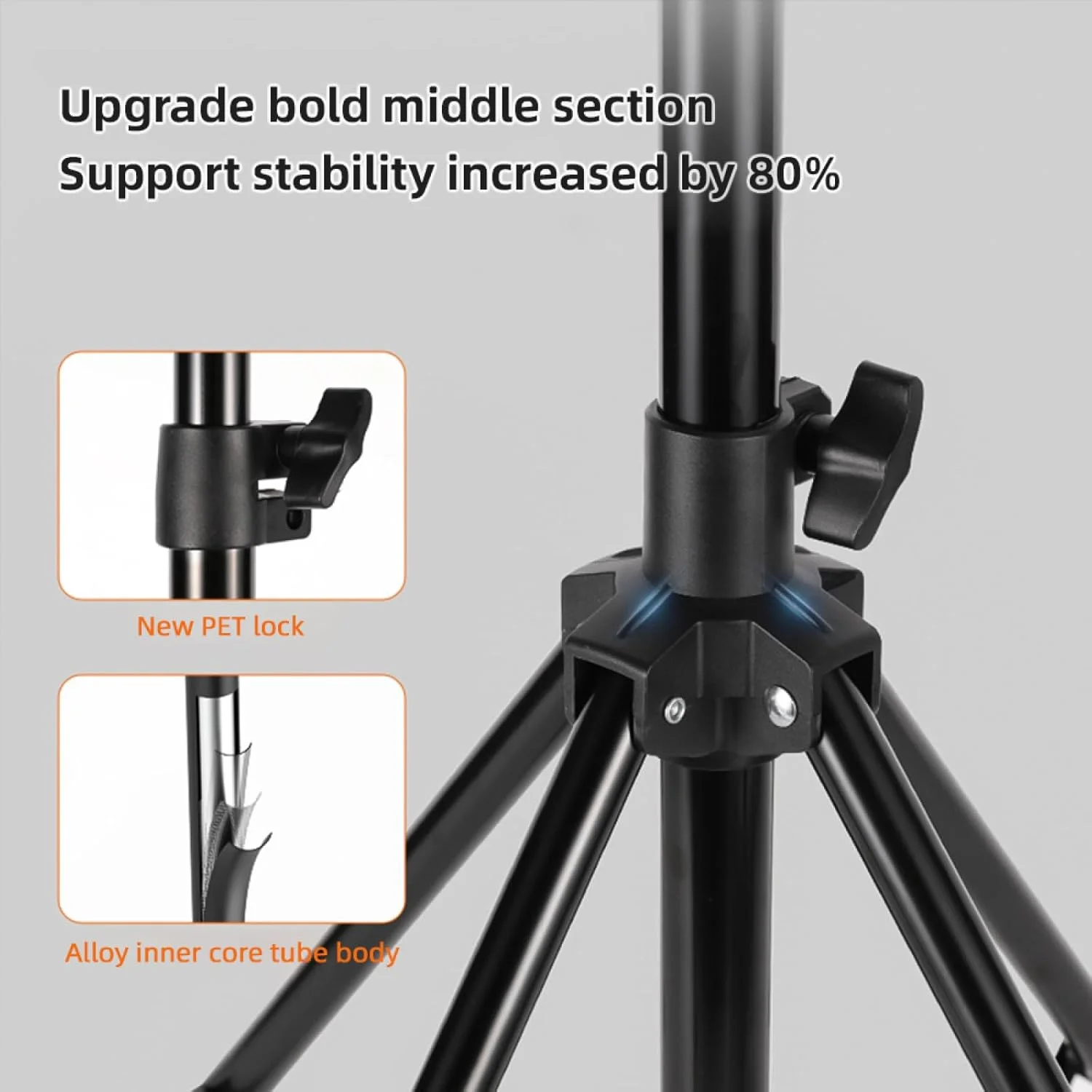 پایه نور فلزی چهار پایه لایموس 200 سانتی متری با پیچ 1/4 اینچی برای رفلکتور استودیویی، سافت باکس، نور ال ای دی و لوازم جانبی عکاسی پایه نور فلزی چهار پایه لایموس 200 سانتی متری با پیچ 1/4 اینچی برای رفلکتور استودیویی، سافت باکس، نور ال ای دی و لوازم جانبی عکاسی