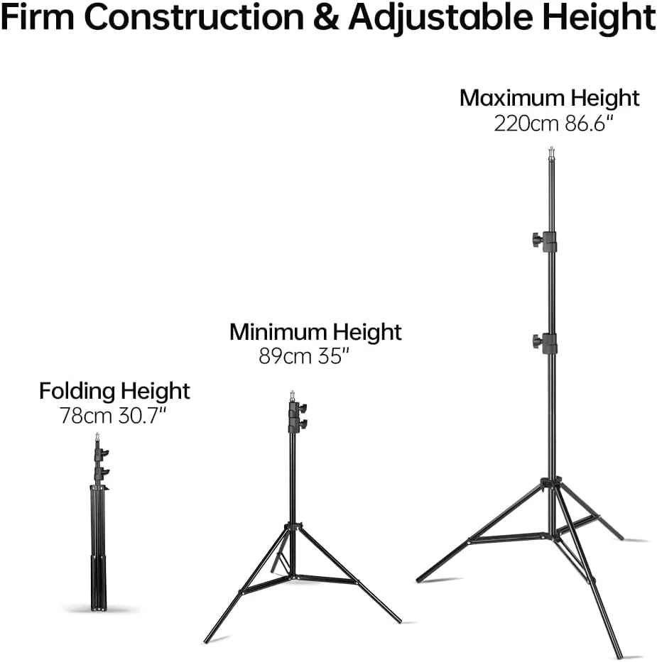 پایه نورپردازی عکاسی جینبی 220 سانتی متری پایه نورپردازی عکاسی جینبی 220 سانتی متری