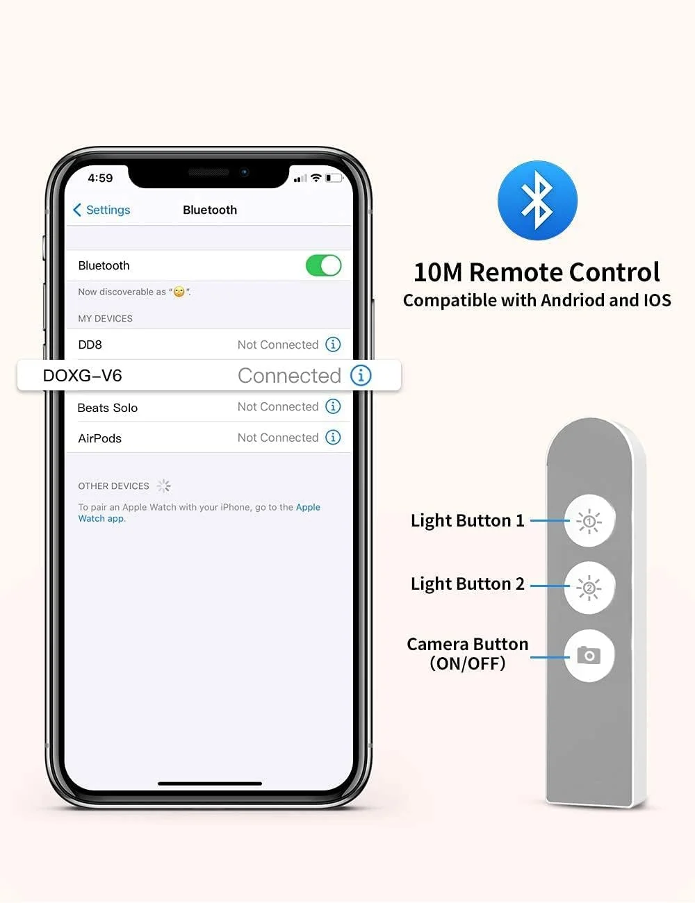 پایه سلفی KASTWAVE با چرخش 360 درجه و نگهدارنده تلفن، نور LED با روشنایی قابل تنظیم ارتفاع و زاویه برای ضبط صدا و تصویر پایه سلفی KASTWAVE با چرخش 360 درجه و نگهدارنده تلفن، نور LED با روشنایی قابل تنظیم ارتفاع و زاویه برای ضبط صدا و تصویر