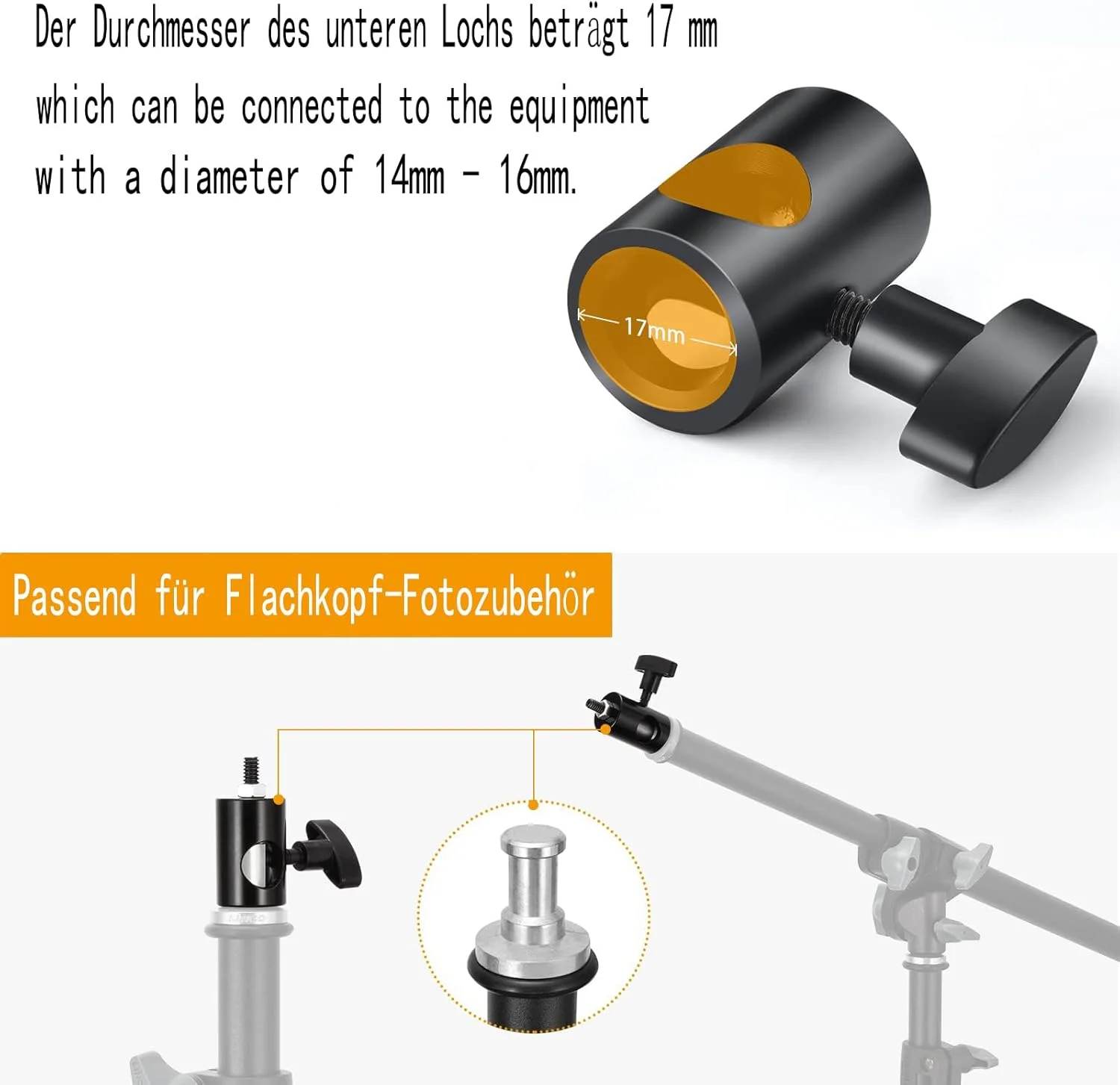 آداپتور تغییر سریع 4 عددی با پیچ 1/4 اینچی، آداپتور چند منظوره پایه سه پایه - برای پایه مانیتور استودیو، پایه دوربین، سه پایه نورپردازی استودیوی عکاسی