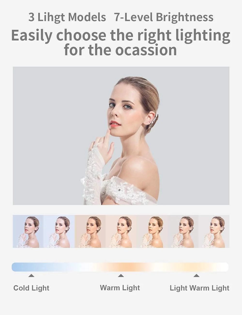 پایه سلفی KASTWAVE با چرخش 360 درجه و نگهدارنده تلفن، نور LED با روشنایی قابل تنظیم ارتفاع و زاویه برای ضبط صدا و تصویر پایه سلفی KASTWAVE با چرخش 360 درجه و نگهدارنده تلفن، نور LED با روشنایی قابل تنظیم ارتفاع و زاویه برای ضبط صدا و تصویر