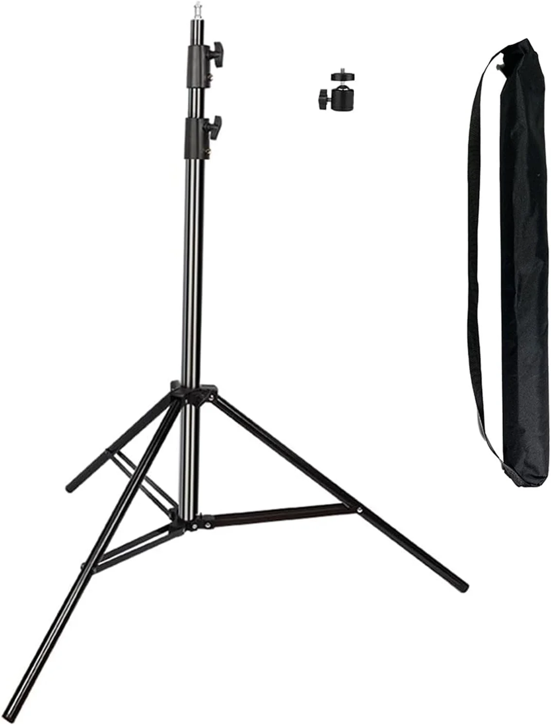 پایه نورپردازی عکاسی سنگین، سه پایه نور قابل تنظیم با فنر برای نورها، بازتابنده ها، سافت باکس ها، استودیوی عکس، تجهیزات عکاسی - 2.8 متر