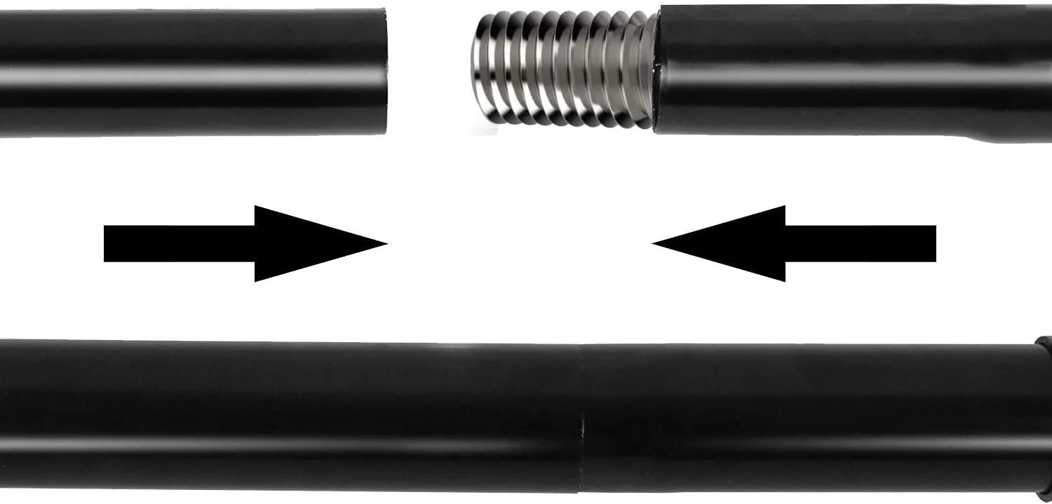 میله پرده HIFFIN® با آداپتور تبدیل، پایه نور را به سیستم پس زمینه تبدیل می کند، طول هر میله 3 فوت، مجموعه 3 عددی (میله پرده با آداپتور تبدیل)