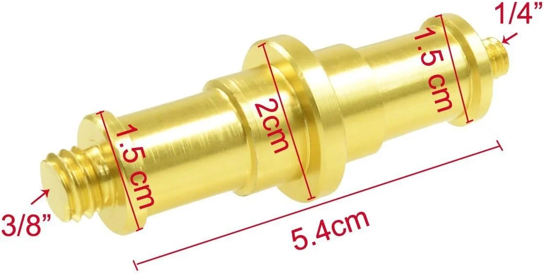 آداپتور تبدیل پیچ نری 1/4 اینچ به نری 3/8 اینچ Foto&Tech، مناسب برای اتصال پایه فلاش، پایه نور استودیویی، هد توپی، گیرنده فلاش و تریگر