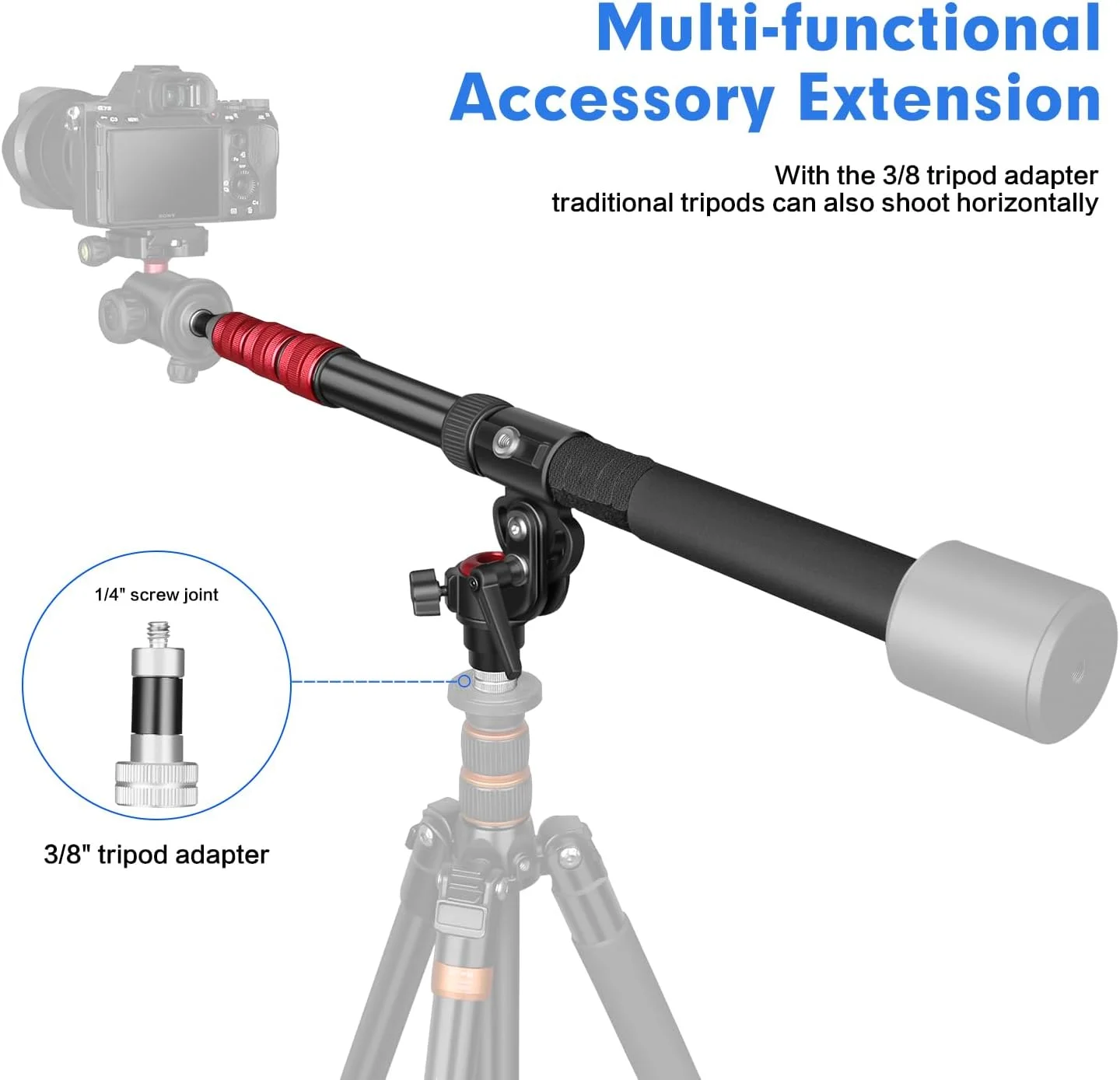 بازوی بوم قابل تنظیم FreeSea برای نور و پایه C - سبک وزن و قابل حمل، 55 تا 170 سانتی متر، نور فلاش و پرکننده قابل تنظیم برای نورپردازی عکاسی بازوی بوم قابل تنظیم FreeSea برای نور و پایه C - سبک وزن و قابل حمل، 55 تا 170 سانتی متر، نور فلاش و پرکننده قابل تنظیم برای نورپردازی عکاسی