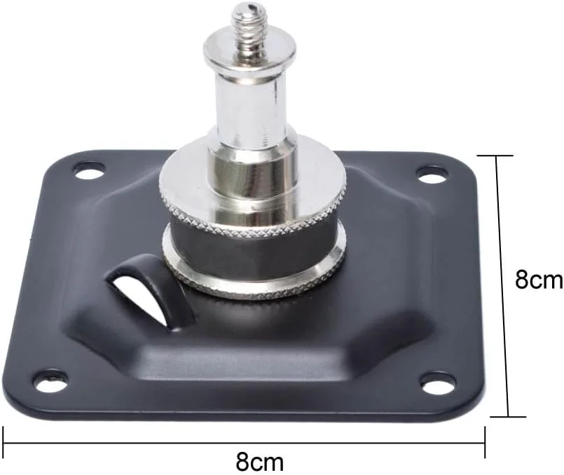 پایه نور سقفی/دیواری فوتوکونیک با پیچ 5/8 اینچی و رزوه 1/4 اینچی، به همراه 4 عدد پیچ و 4 عدد لوله انبساطی برای عکاسی، استودیو عکس و فلاش ویدیویی