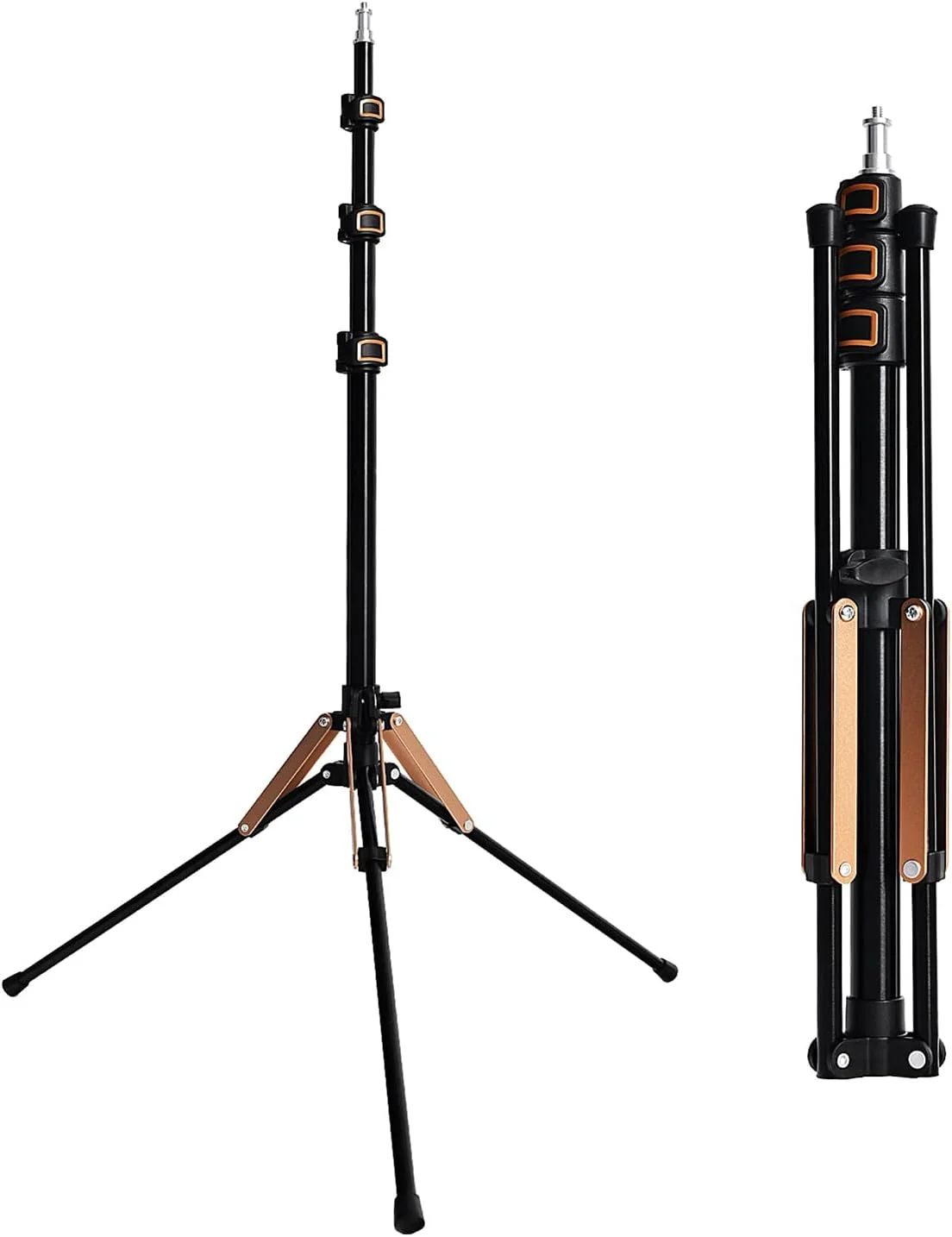 سه پایه نور فوسوتو 192 سانتی متری تاشو، پایه نور آلومینیومی جمع و جور و سبک وزن، حداکثر تحمل بار 4 کیلوگرم، مناسب برای نورپردازی استودیوی عکس، نور فلاش عکاسی به همراه کیف سه پایه نور فوسوتو 192 سانتی متری تاشو، پایه نور آلومینیومی جمع و جور و سبک وزن، حداکثر تحمل بار 4 کیلوگرم، مناسب برای نورپردازی استودیوی عکس، نور فلاش عکاسی به همراه کیف