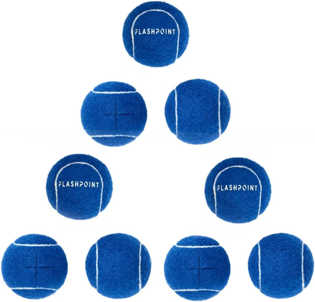 توپ تنیس از پیش برش خورده فلش پوینت برای پایه های نور - بسته 9 عددی توپ تنیس از پیش برش خورده فلش پوینت برای پایه های نور - بسته 9 عددی