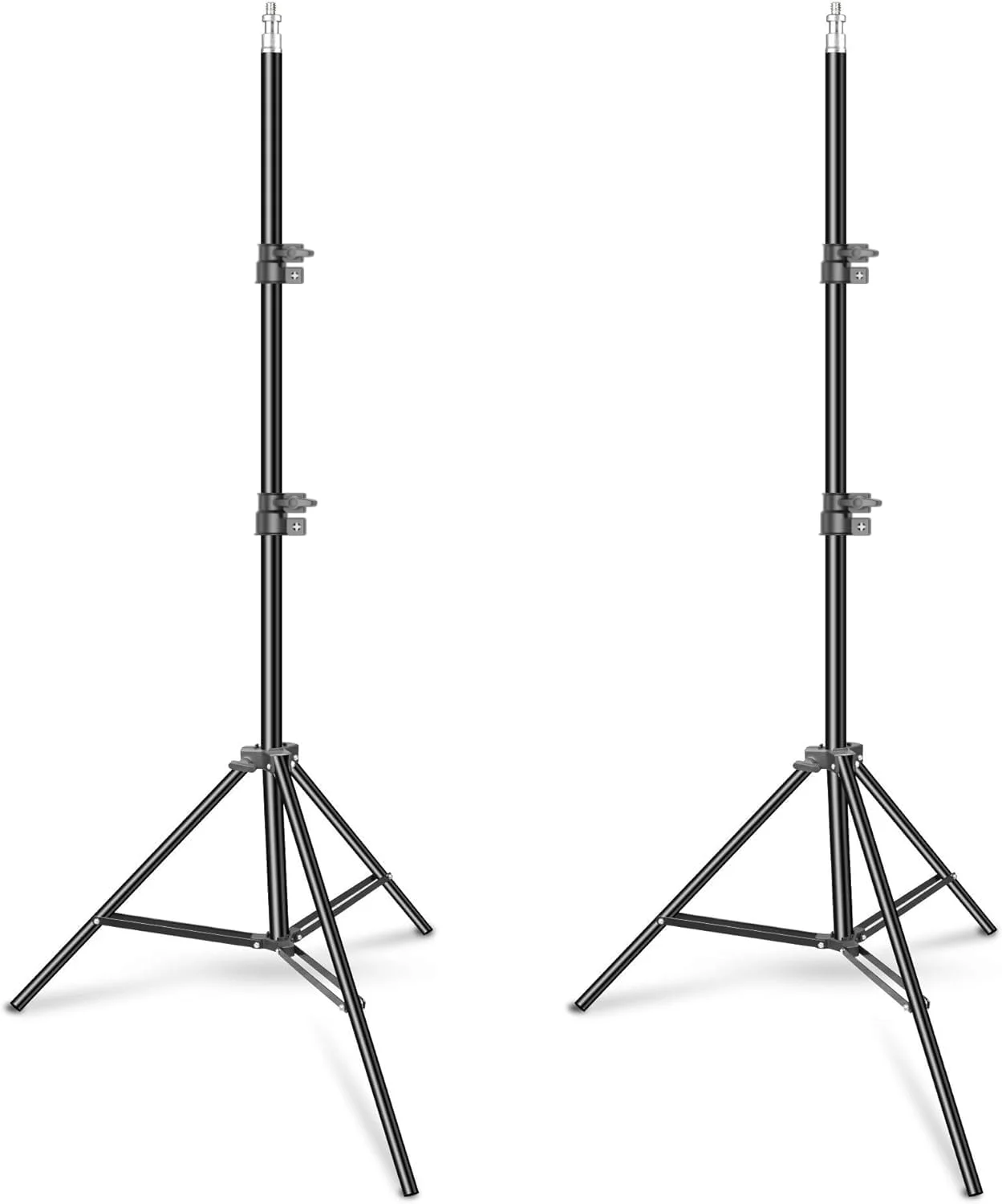 پایه نور عکاسی ایمارت 2.1 متری، سه پایه نورپردازی استودیویی قابل حمل با پیچ 1/4 اینچی برای فلاش، سافت باکس، چتر، رفلکتور - 2 عدد پایه نور عکاسی ایمارت 2.1 متری، سه پایه نورپردازی استودیویی قابل حمل با پیچ 1/4 اینچی برای فلاش، سافت باکس، چتر، رفلکتور - 2 عدد