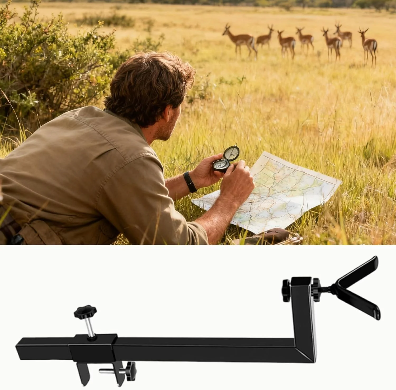 پایه نور عکاسی، پایه عکس قابل تنظیم ارتفاع | نگهدارنده سلفی، برای کمپینگ در فضای باز، پیاده روی، مسافرت، کوله گردی، چادر، ماجراجویی، کوهنوردی، پیک نیک