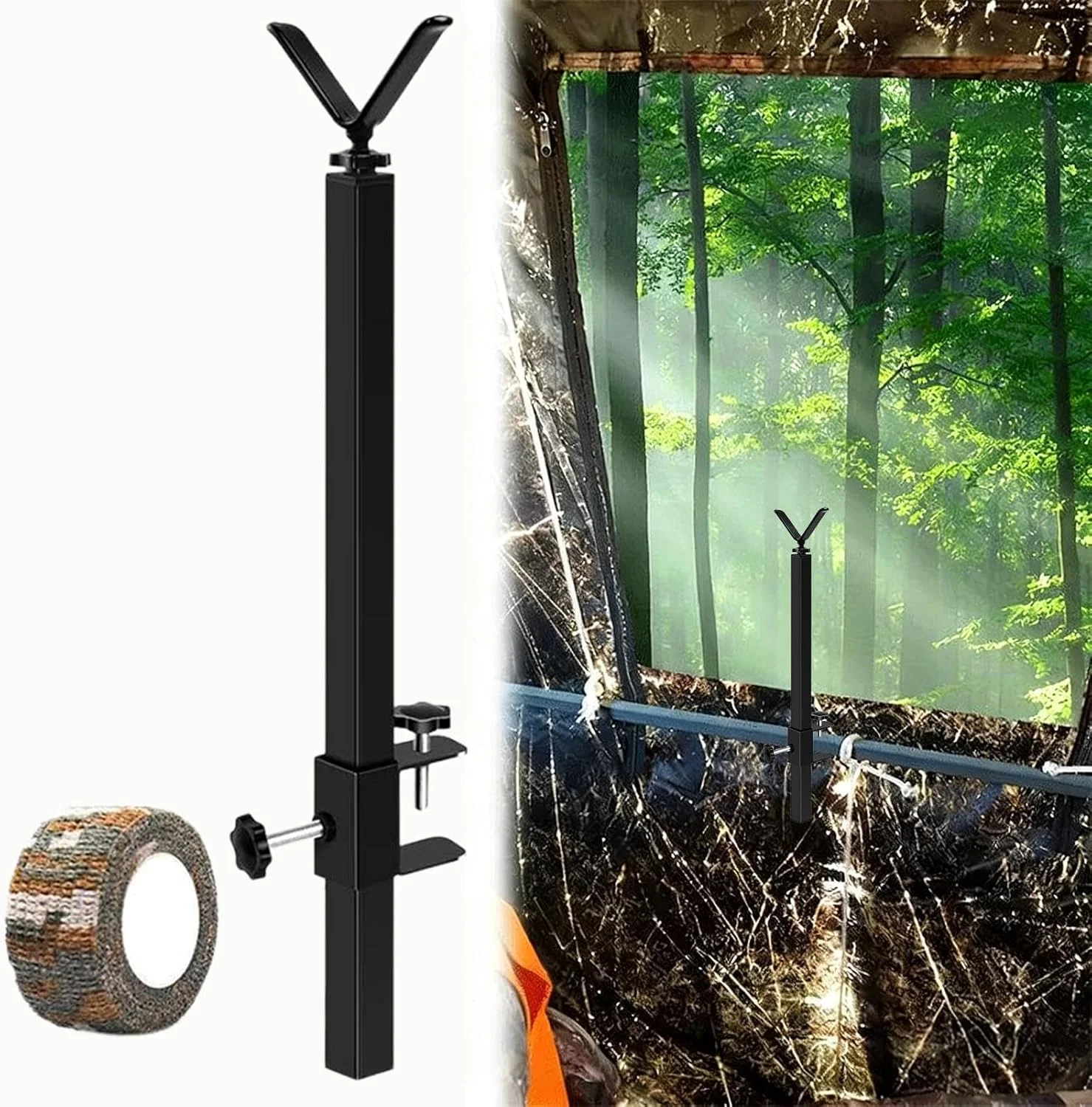 پایه نگهدارنده عکس، پایه نور قابل تنظیم ارتفاع و قابل حمل - نگهدارنده دوربین بدون دست | مناسب کمپینگ در فضای باز، پیاده روی، مسافرت، کوله گردی، ماجراجویی، کوهنوردی، پیک نیک