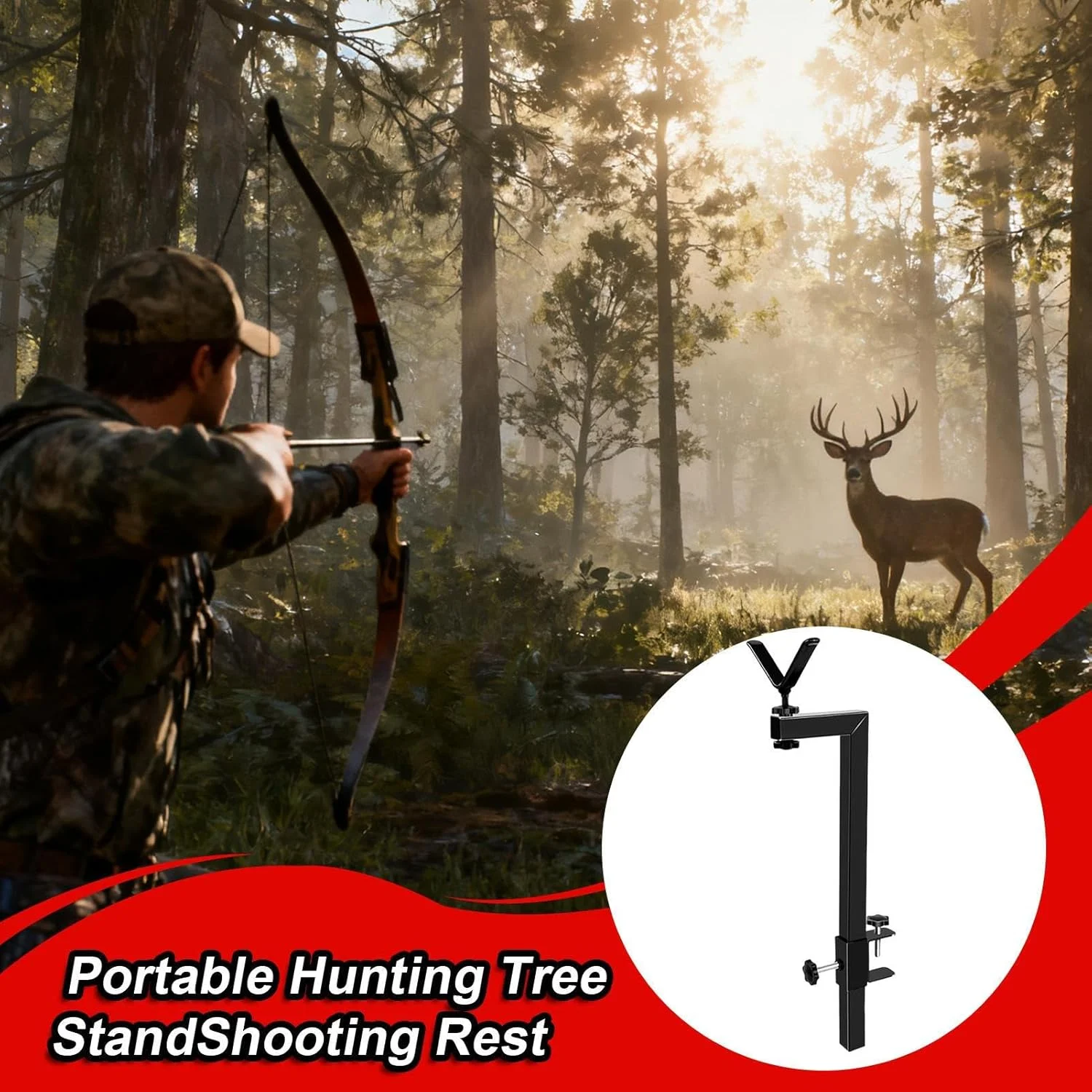 پایه های نور برای عکاسی، پایه نور قابل حمل با ارتفاع قابل تنظیم - براکت نگهدارنده سلفی - برای کمپینگ در فضای باز، پیاده روی، مسافرت، کوله گردی، چادر، ماجراجویی، کوهنوردی، پیک نیک