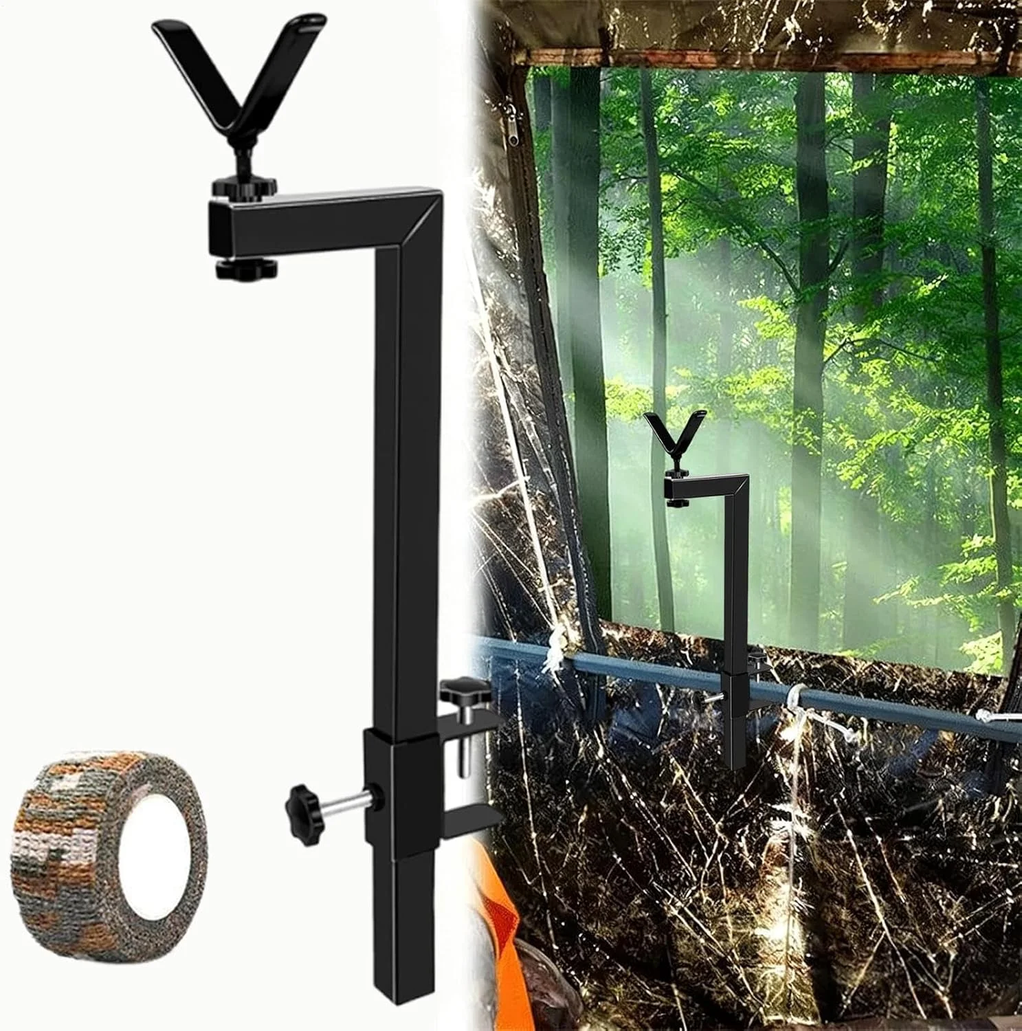 پایه های نور برای عکاسی - پایه عکاسی قابل حمل با ارتفاع قابل تنظیم، نگهدارنده دوربین بدون دست، برای کمپینگ در فضای باز، پیاده روی، مسافرت، کوله گردی، چادر، ماجراجویی، کوهنوردی، پیک نیک