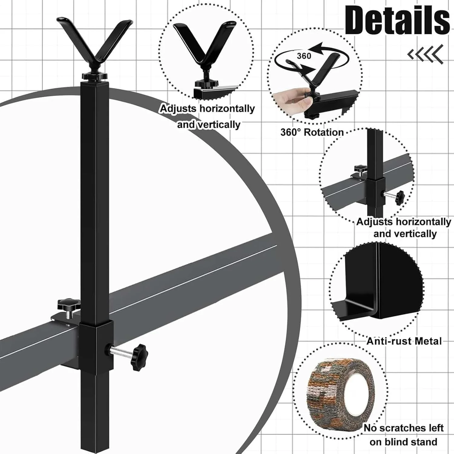 پایه نور عکاسی | پایه عکس قابل تنظیم ارتفاع - نگهدارنده پرتره عکاسی، مناسب برای کمپینگ در فضای باز، پیاده روی، مسافرت، کوله گردی، چادر، ماجراجویی، کوهنوردی، پیک نیک پایه نور عکاسی | پایه عکس قابل تنظیم ارتفاع - نگهدارنده پرتره عکاسی، مناسب برای کمپینگ در فضای باز، پیاده روی، مسافرت، کوله گردی، چادر، ماجراجویی، کوهنوردی، پیک نیک