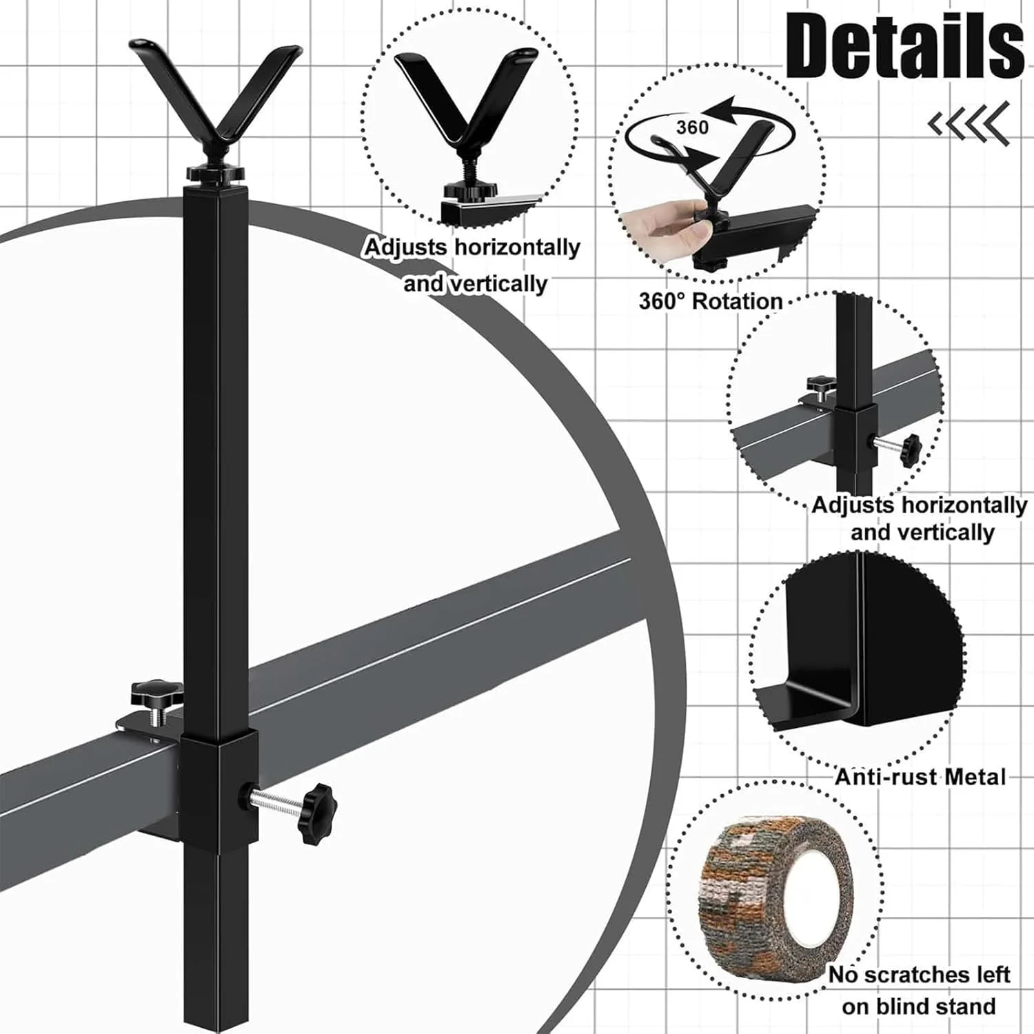 پایه های نور برای عکاسی - پایه عکس قابل تنظیم ارتفاع، براکت دوربین فضای باز | مناسب برای کمپینگ در فضای باز، پیاده روی، مسافرت، کوله گردی، چادر، ماجراجویی، کوهنوردی، پیک نیک پایه های نور برای عکاسی - پایه عکس قابل تنظیم ارتفاع، براکت دوربین فضای باز | مناسب برای کمپینگ در فضای باز، پیاده روی، مسافرت، کوله گردی، چادر، ماجراجویی، کوهنوردی، پیک نیک