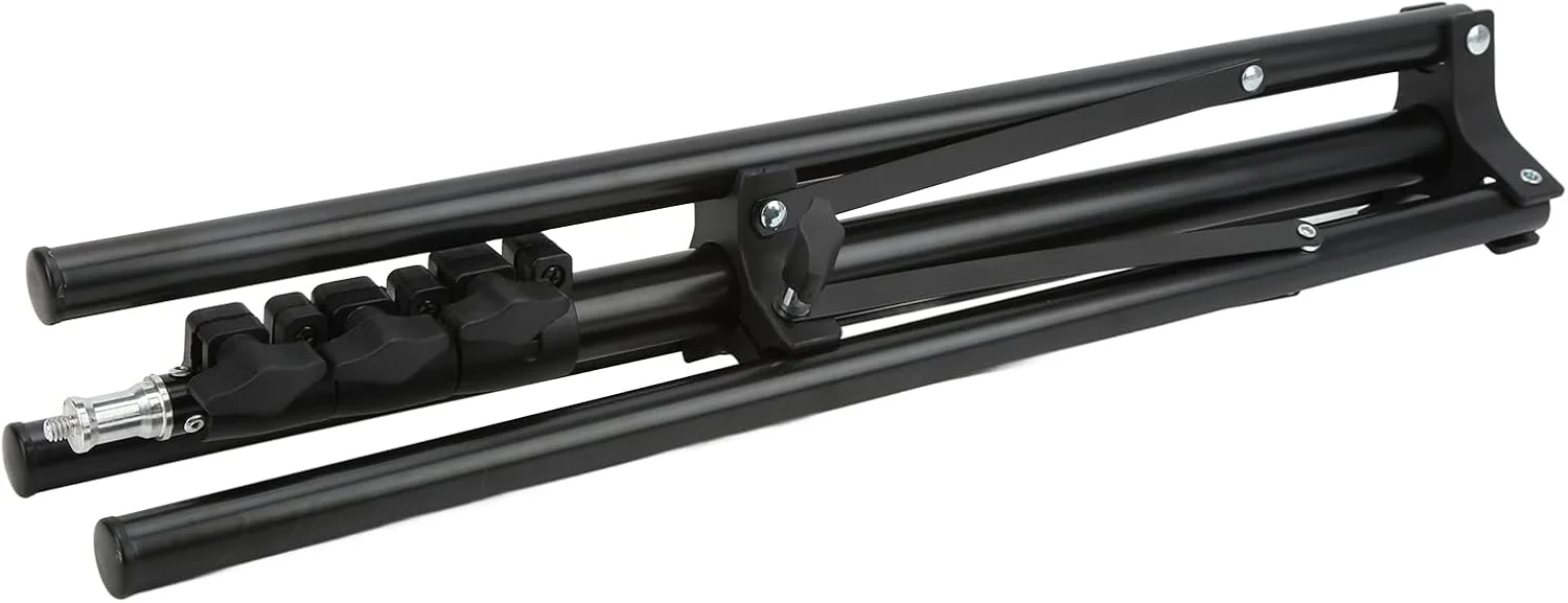 پایه نور عکاسی Cryfokt با سه پایه تلسکوپی تاشو، پایه نور ویدئویی LED بادوام 190 سانتی متری، قابل تنظیم برای متخصصان استودیو عکس