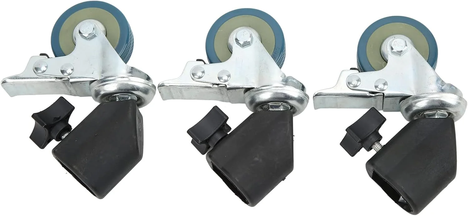 ست چرخهای قفلدار Cryfokt، چرخهای چند منظوره پایه نور جهانی 3 عددی 22 میلیمتری با ترمز برای سهپایهها برای پایه نور عکاسی ست چرخهای قفلدار Cryfokt، چرخهای چند منظوره پایه نور جهانی 3 عددی 22 میلیمتری با ترمز برای سهپایهها برای پایه نور عکاسی