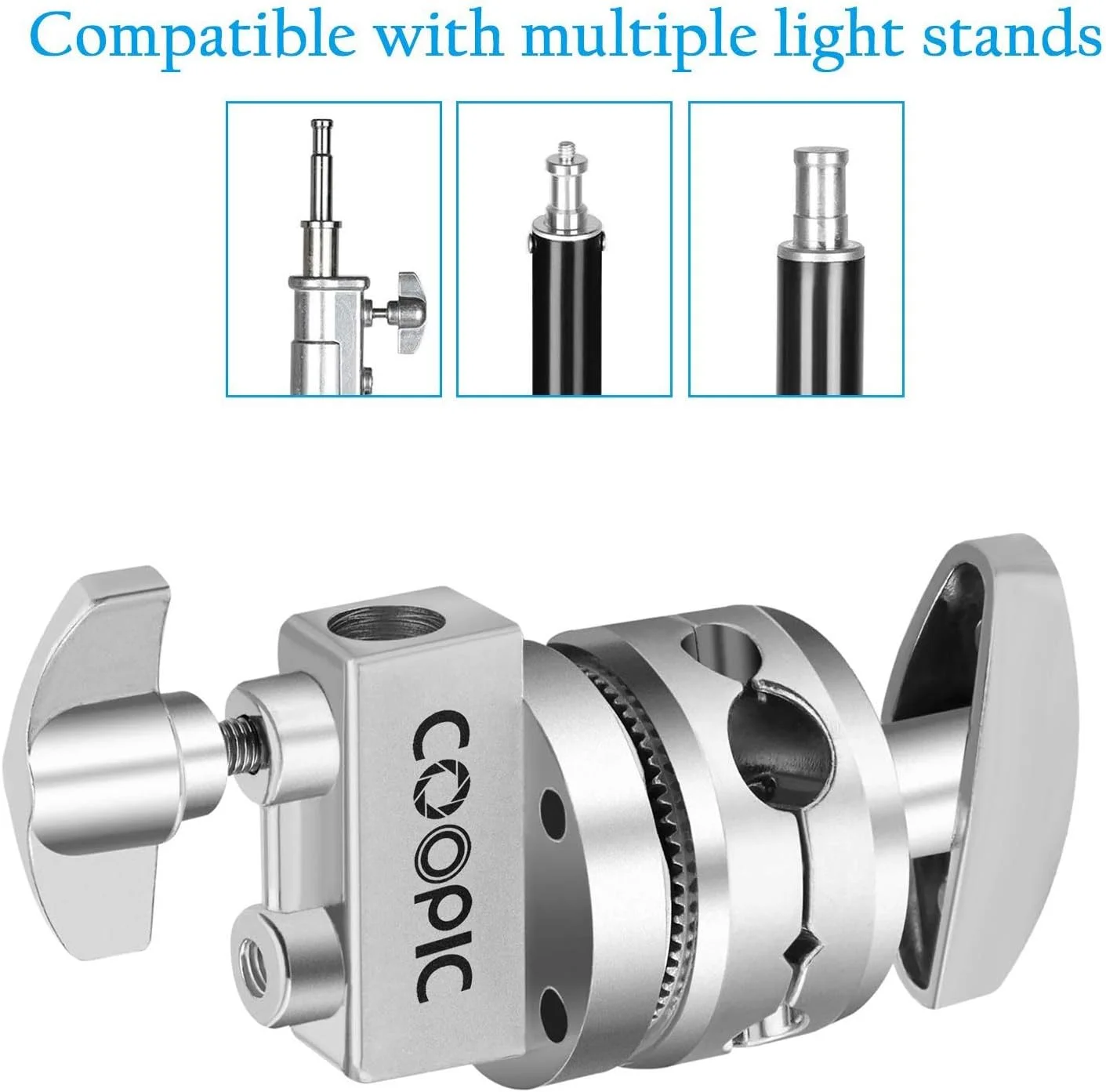 نگهدارنده چرخشی 2.5 اینچی COOPIC برای پایه نور، آداپتور براکت نگهدارنده چند منظوره و سنگین با پایه های 4، 8، 11، 16 میلی متری برای میله بوم توسعه، تجهیزات عکاسی نگهدارنده چرخشی 2.5 اینچی COOPIC برای پایه نور، آداپتور براکت نگهدارنده چند منظوره و سنگین با پایه های 4، 8، 11، 16 میلی متری برای میله بوم توسعه، تجهیزات عکاسی