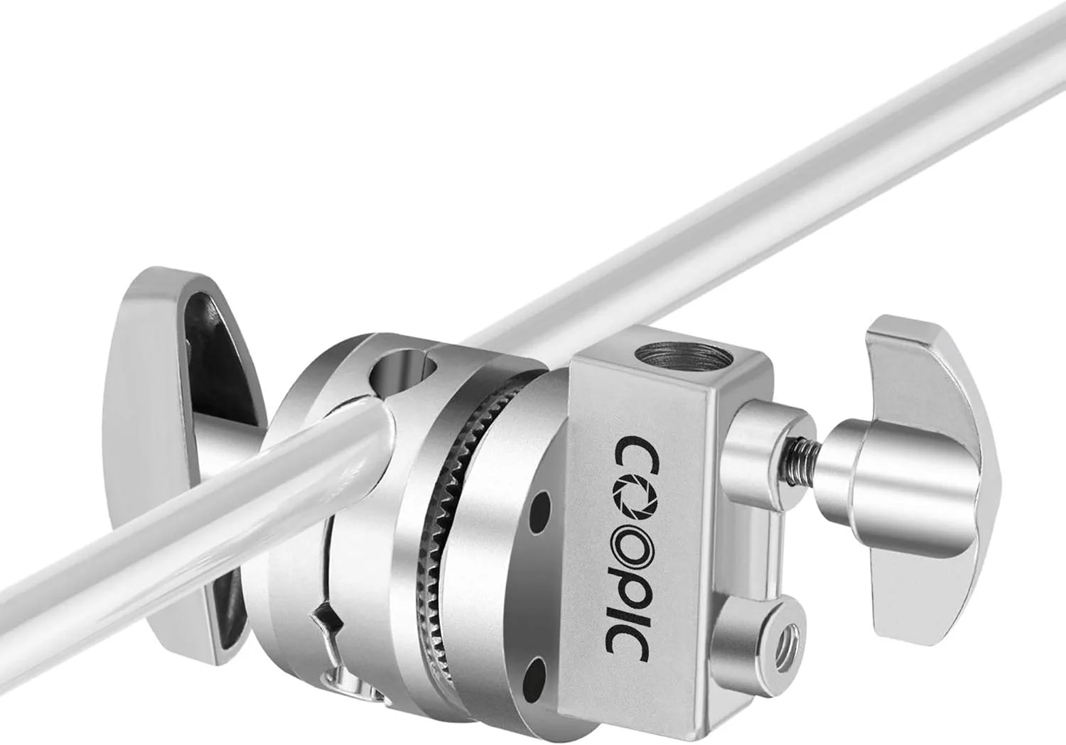 COOPIC (بسته 2 عددی) سر گیره چرخان 2.5 اینچی برای پایه نور، آداپتور نگهدارنده گیره سنگین چند منظوره با پایه های 4، 8، 11، 16 میلی متری برای بوم توسعه، تجهیزات عکاسی COOPIC (بسته 2 عددی) سر گیره چرخان 2.5 اینچی برای پایه نور، آداپتور نگهدارنده گیره سنگین چند منظوره با پایه های 4، 8، 11، 16 میلی متری برای بوم توسعه، تجهیزات عکاسی