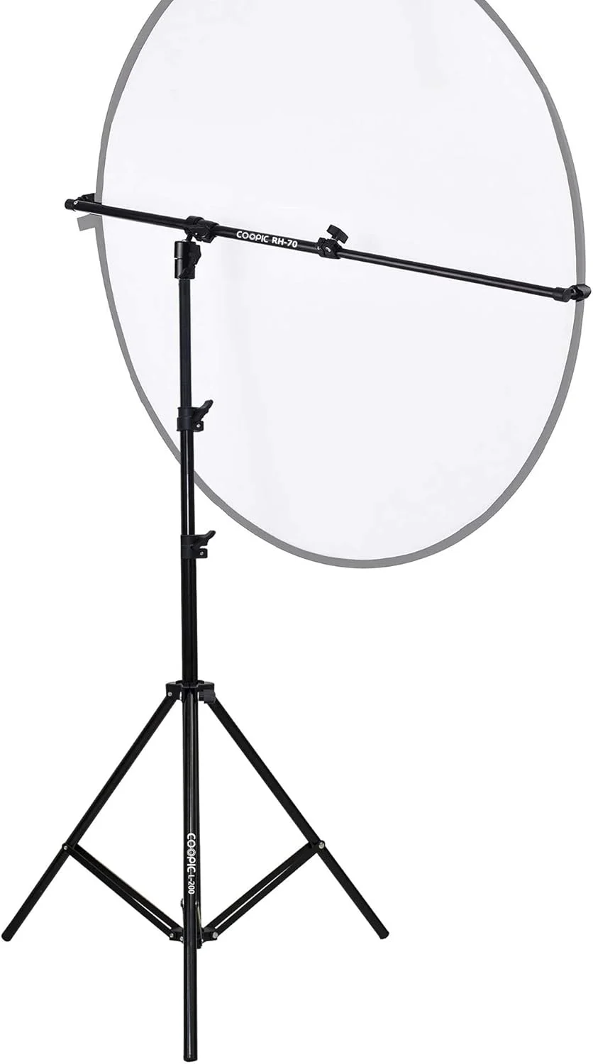 نگهدارنده بازتابنده تلسکوپی استودیوی عکس RH-70 با بازوی بوم قابل گسترش به همراه پایه نور سه پایه 200 سانتی متری برای بازتابنده و عکاسی پرتره نگهدارنده بازتابنده تلسکوپی استودیوی عکس RH-70 با بازوی بوم قابل گسترش به همراه پایه نور سه پایه 200 سانتی متری برای بازتابنده و عکاسی پرتره