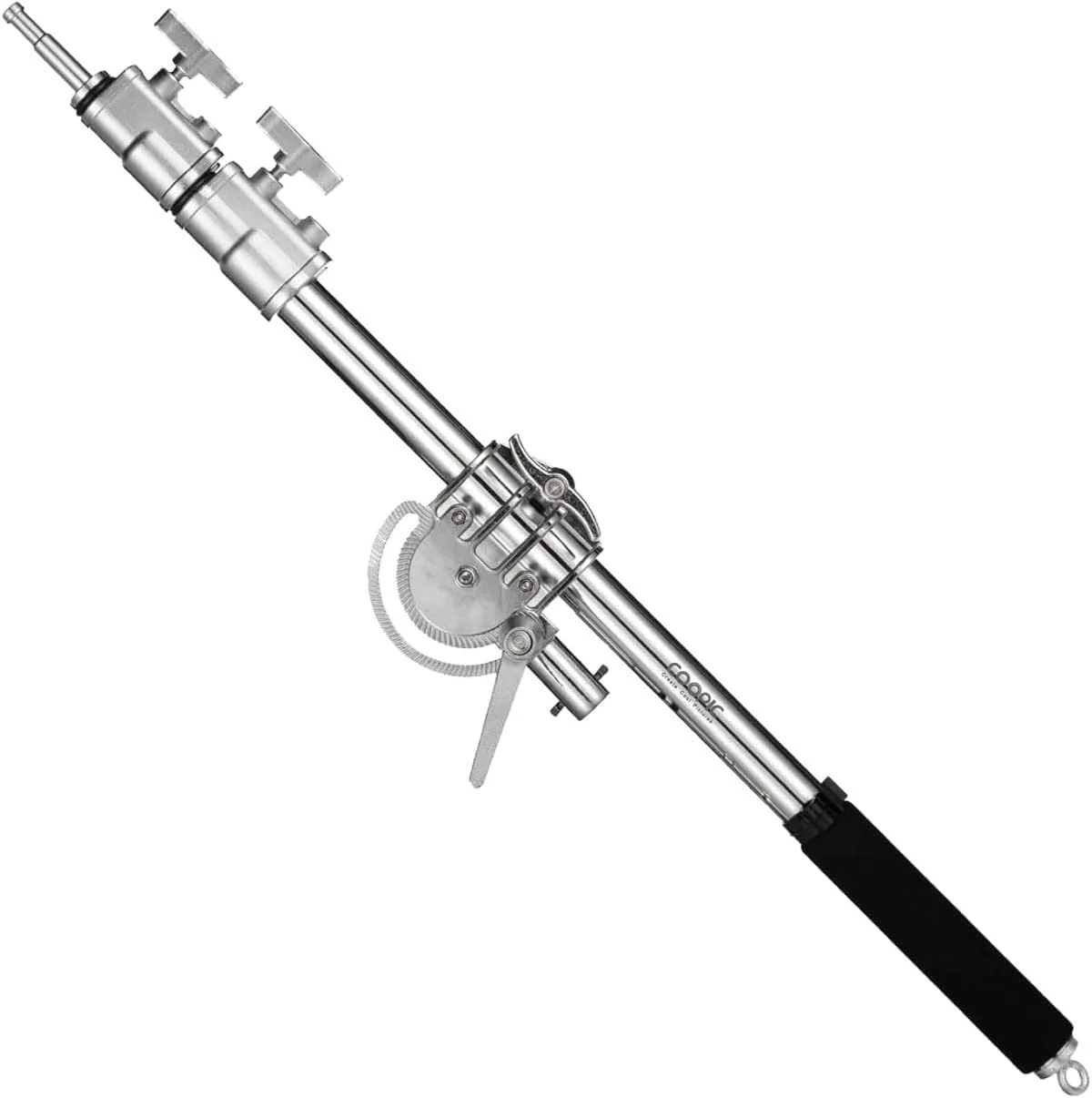 بازوی بوم سنگین سه بخشی استیل ضد زنگ COOPIC برای پایه C عکاسی و استودیو نور (نقره ای، بازوی بوم سنگین (105 تا 247 سانتی متر))