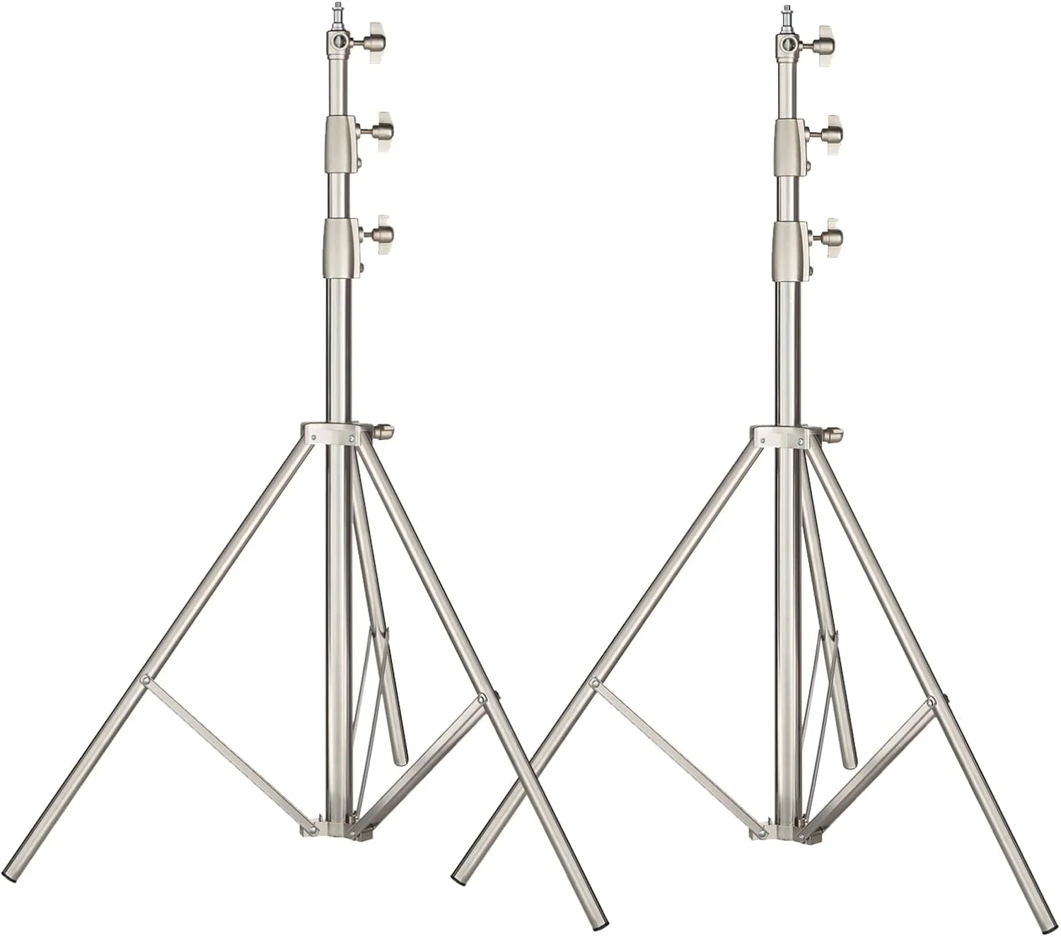پایه نور استودیویی استیل آمبیتفول 280 سانتی متری مناسب برای عکاسی استودیویی، ویدئو، پرتره و عکاسی از محصول (2 عدد)