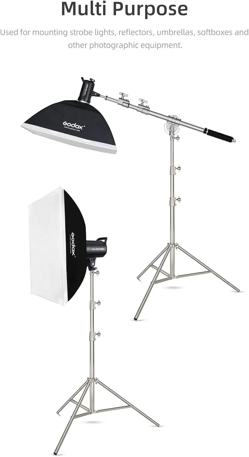 پایه نور استودیویی استیل آمبیتفول 280 سانتی متری مناسب برای عکاسی استودیویی، ویدئو، پرتره و عکاسی از محصول (2 عدد) پایه نور استودیویی استیل آمبیتفول 280 سانتی متری مناسب برای عکاسی استودیویی، ویدئو، پرتره و عکاسی از محصول (2 عدد)