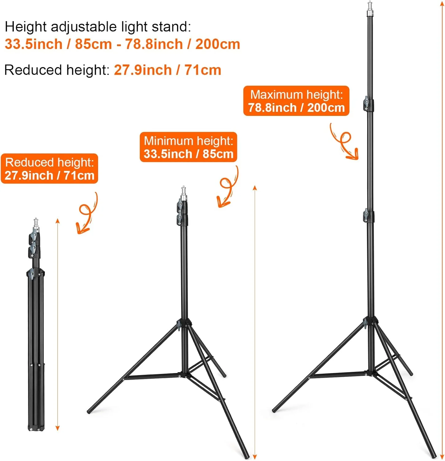 پایه نور پادوم 2.1 متری آلومینیومی قابل تنظیم با رزوه 1/4 اینچی، مناسب برای نور ویدئویی، نور پرکننده عکاسی، سافت باکس و پس زمینه، ظرفیت بار: 7 کیلوگرم پایه نور پادوم 2.1 متری آلومینیومی قابل تنظیم با رزوه 1/4 اینچی، مناسب برای نور ویدئویی، نور پرکننده عکاسی، سافت باکس و پس زمینه، ظرفیت بار: 7 کیلوگرم
