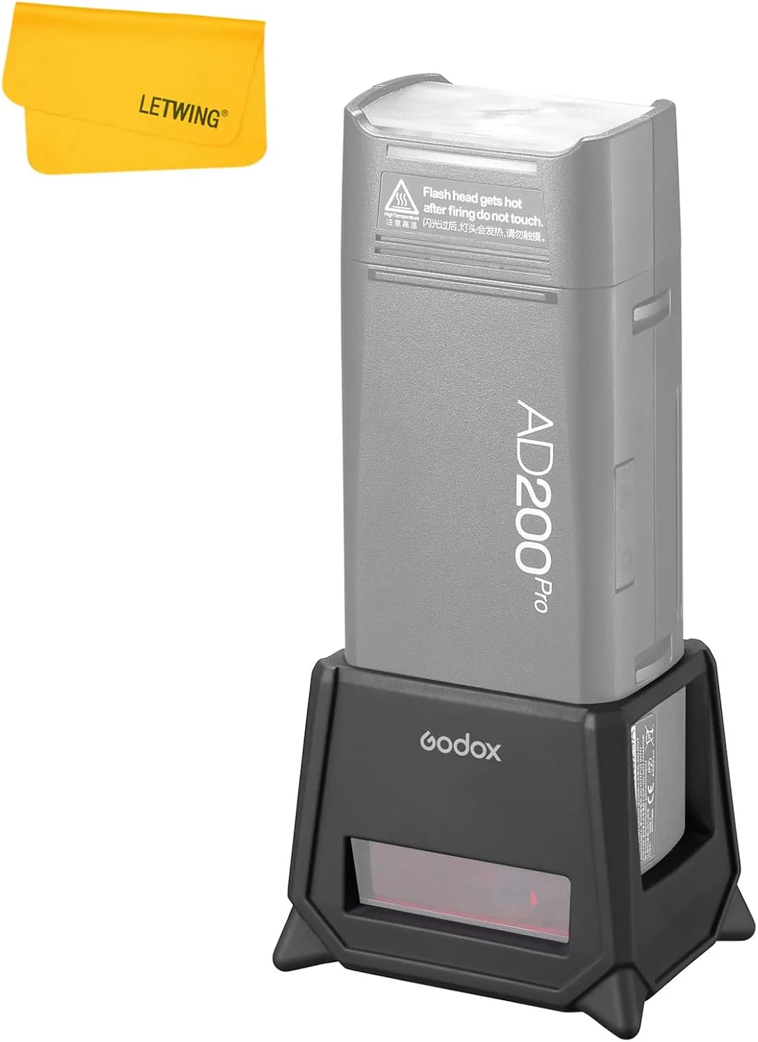 محافظ سیلیکونی بدنه فلاش گودکس AD200Pro-PC برای گودکس AD200 Pro AD200Pro II AD200، محافظت از صفحه نمایش فلاش AD200Pro AD200 AD200ProII یا به عنوان جایگزینی ایده آل برای پایه نور زمینی