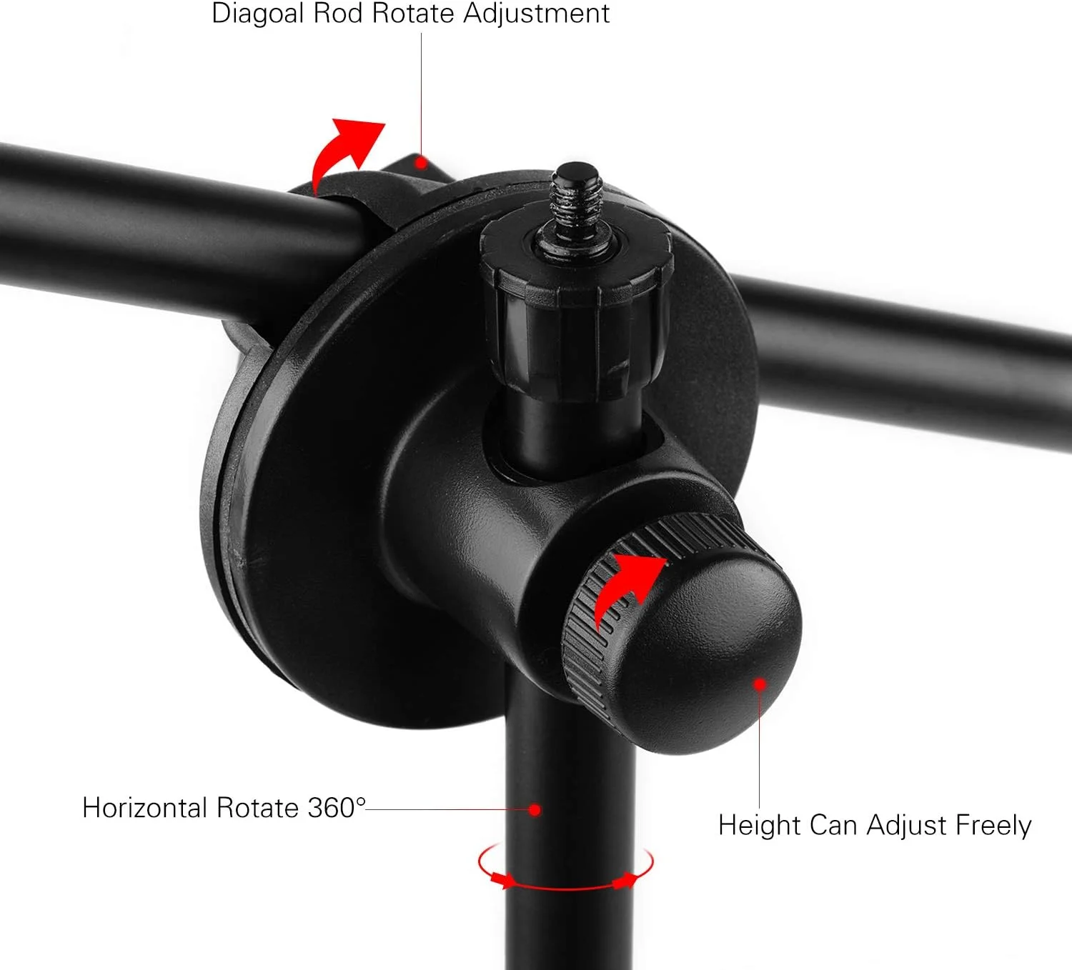 پایه نور قابل تنظیم با ارتفاع متغیر، سه پایه بادوام آلومینیومی به همراه نگهدارنده گوشی موبایل، حداکثر ظرفیت 2 کیلوگرم، مناسب برای پخش زنده، فیلمبرداری و عکاسی پایه نور قابل تنظیم با ارتفاع متغیر، سه پایه بادوام آلومینیومی به همراه نگهدارنده گوشی موبایل، حداکثر ظرفیت 2 کیلوگرم، مناسب برای پخش زنده، فیلمبرداری و عکاسی