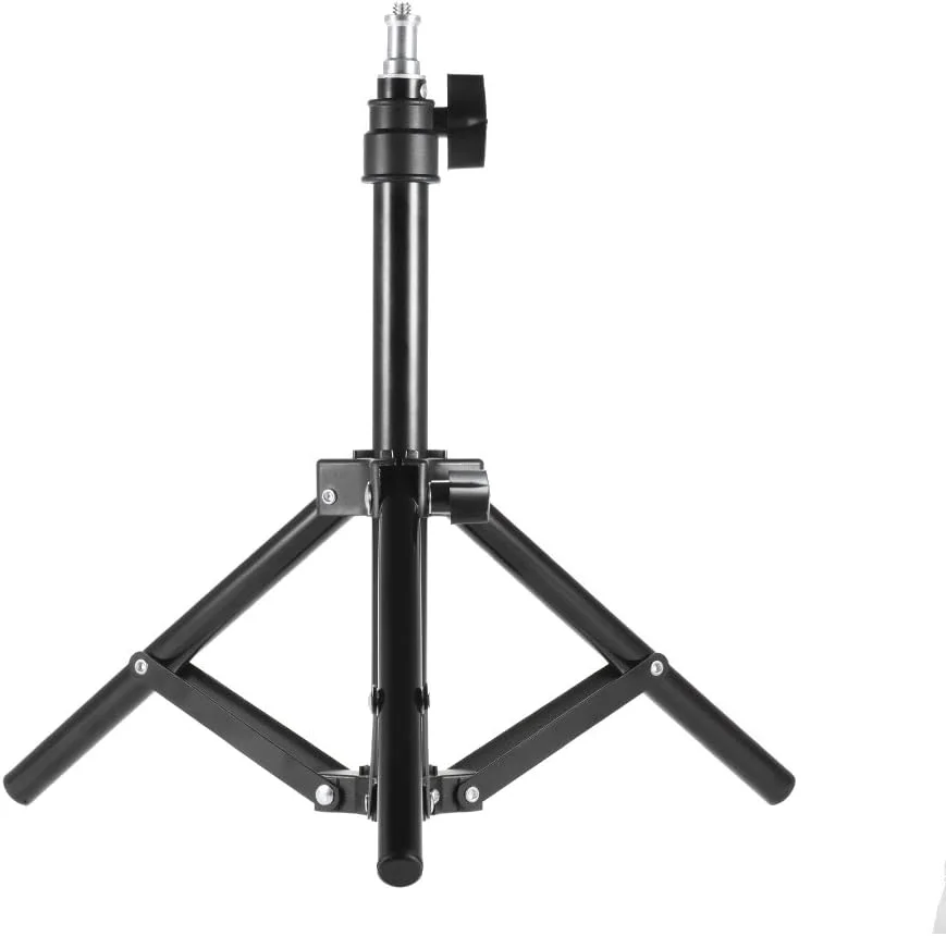 پایه نور 50 سانتی متری / 20 اینچی استودیوی عکس آلیاژ آلومینیوم مینی رومیزی - سر پیچ 1/4