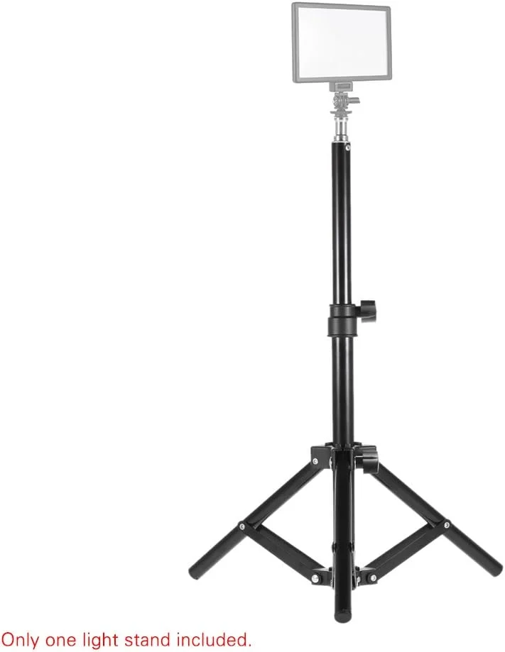 پایه نور 50 سانتی متری / 20 اینچی استودیوی عکس آلیاژ آلومینیوم مینی رومیزی - سر پیچ 1/4