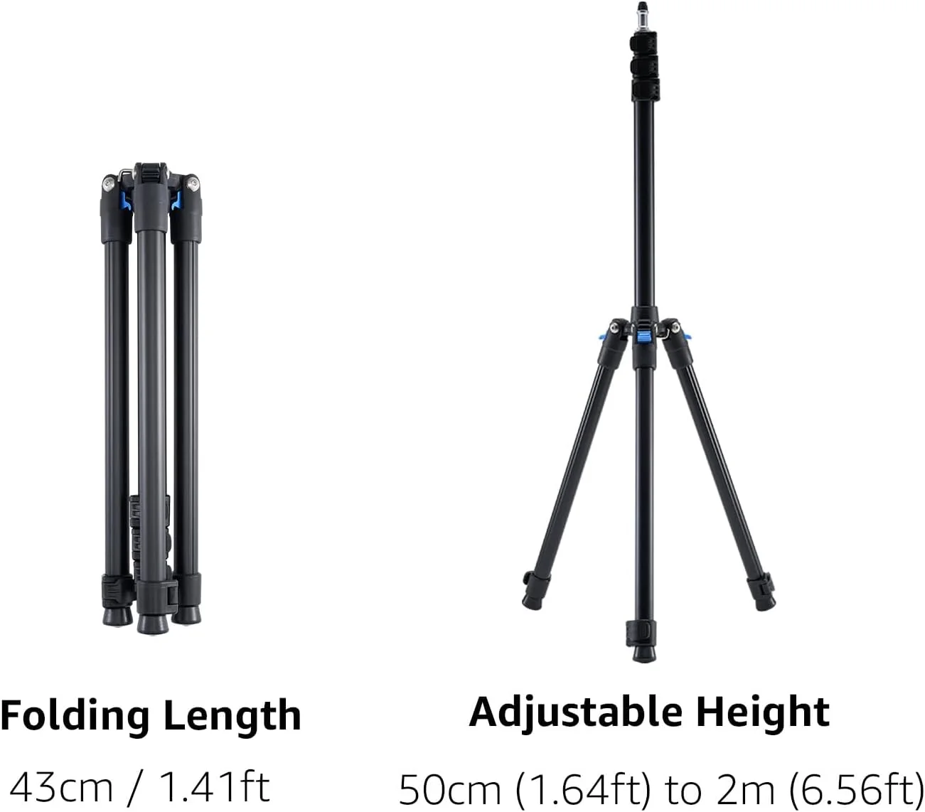 پایه نور آماران (2 متری) آلیاژ آلومینیومی سبک وزن با قابلیت تنظیم ارتفاع 6.5 فوت، پایه نور جهانی با پیچ 1/4-20 اینچی برای آماران Pano 60c/120c پایه نور آماران (2 متری) آلیاژ آلومینیومی سبک وزن با قابلیت تنظیم ارتفاع 6.5 فوت، پایه نور جهانی با پیچ 1/4-20 اینچی برای آماران Pano 60c/120c